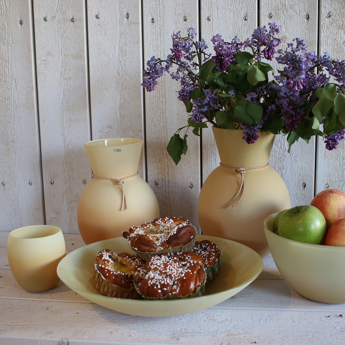 Nybro Crystal Happy Ljuslykta Lemoncurd