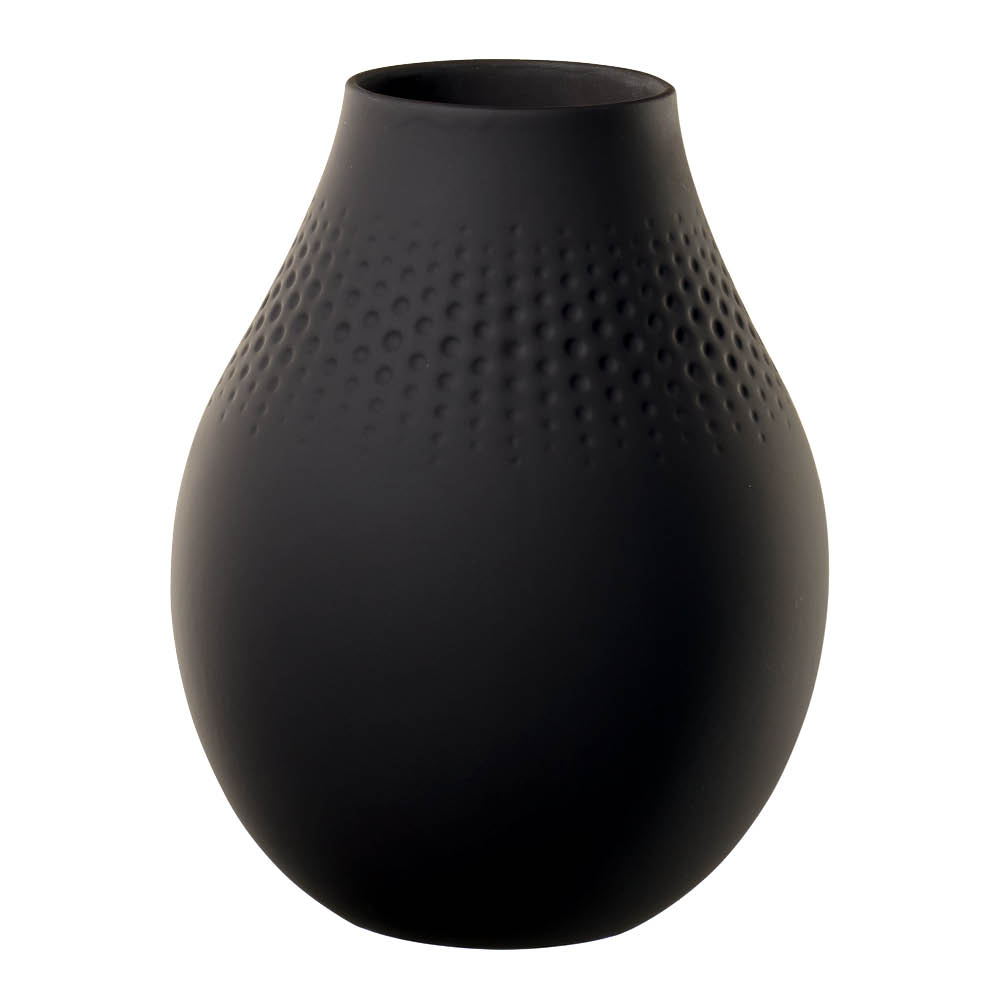 Villeroy & Boch - Manufacture Collier Noir Maljakko 20 cm Musta