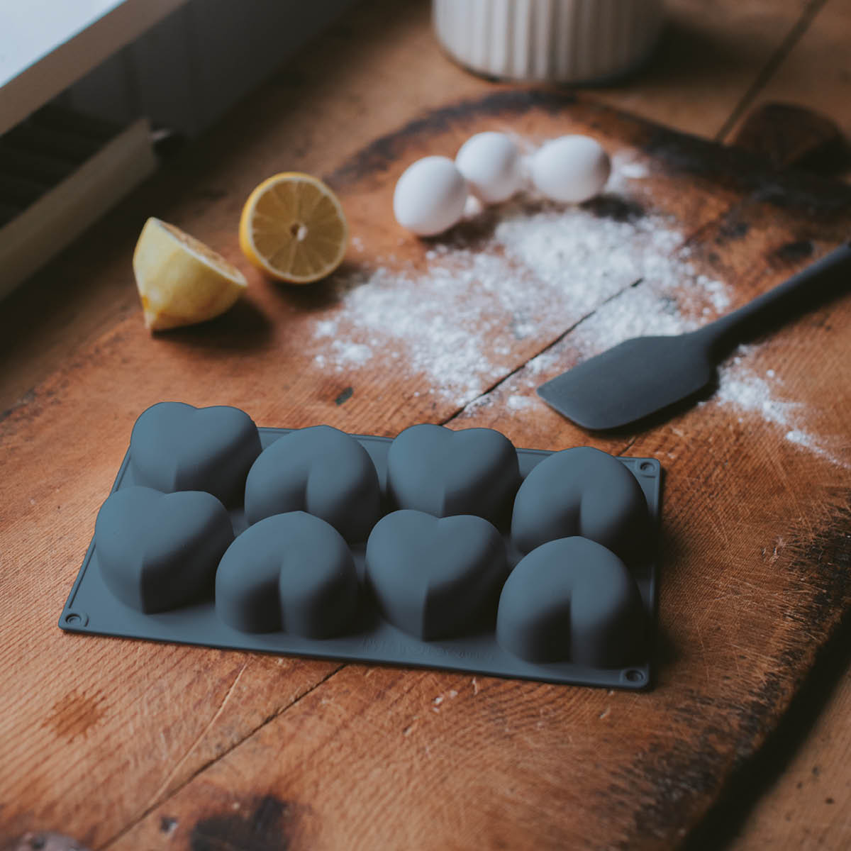 Dorre Beck bakform hjärta 8 st 29x17 cm silikon