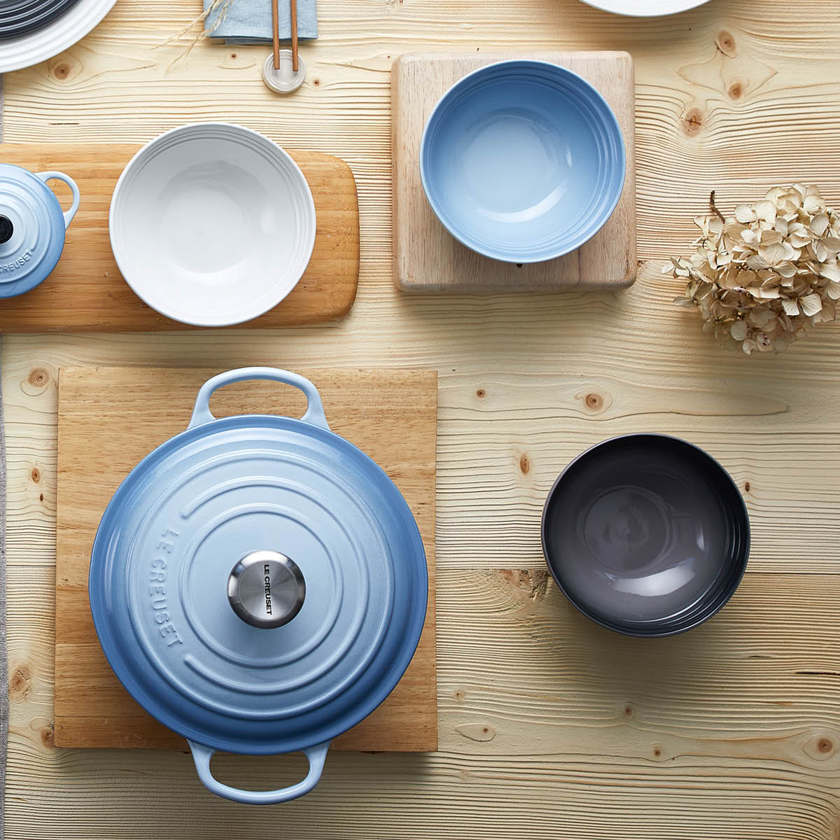 Le Creuset Signature tallrik djup 16 cm flint