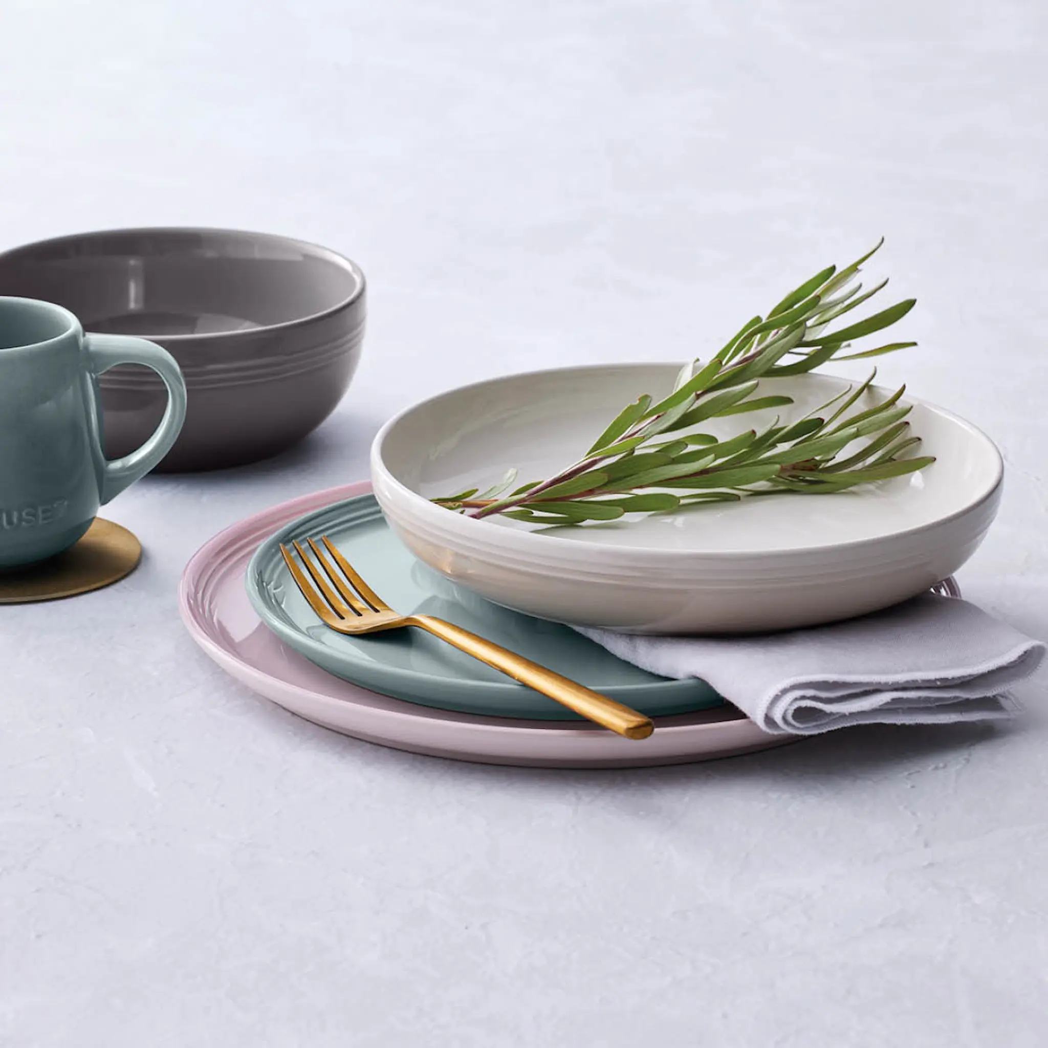 Le Creuset Coupe Collection Lautanen 22 cm Seasalt