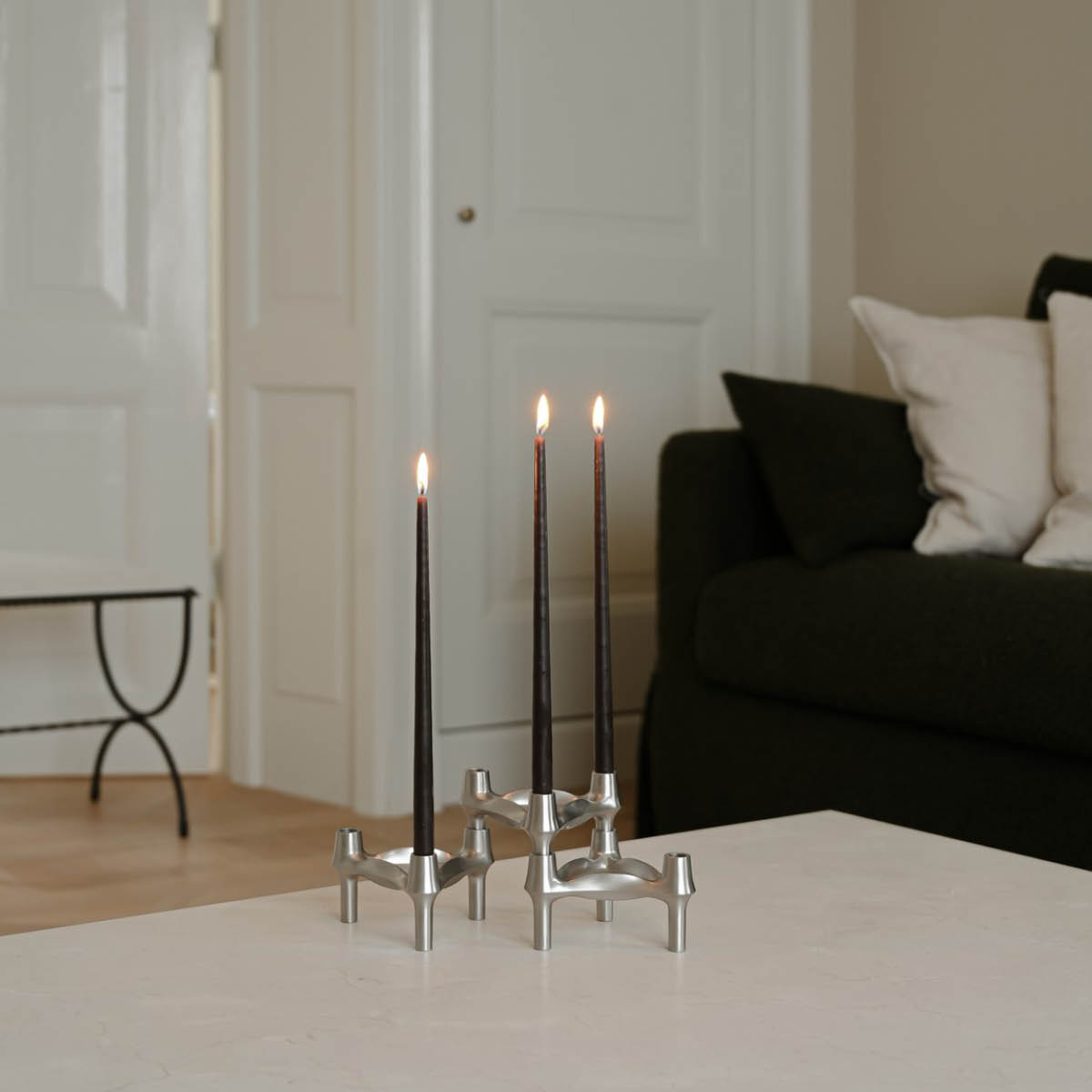 Stoff Nagel Stoff Nagel BMF ljusstake 3-pack Borstad krom