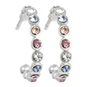 Vibrance örhängen små silver/multi