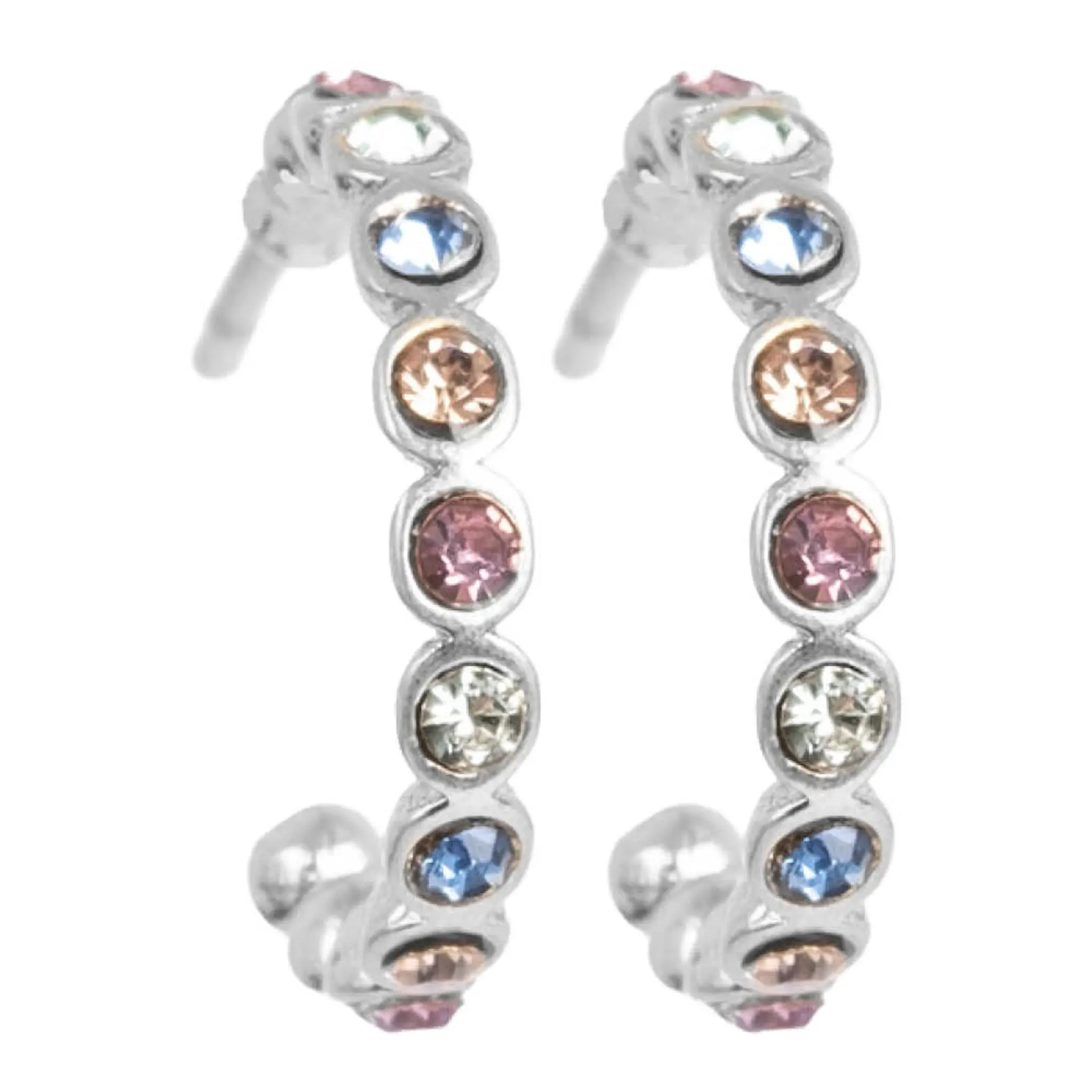 A&C Oslo AS Vibrance örhängen små silver/multi