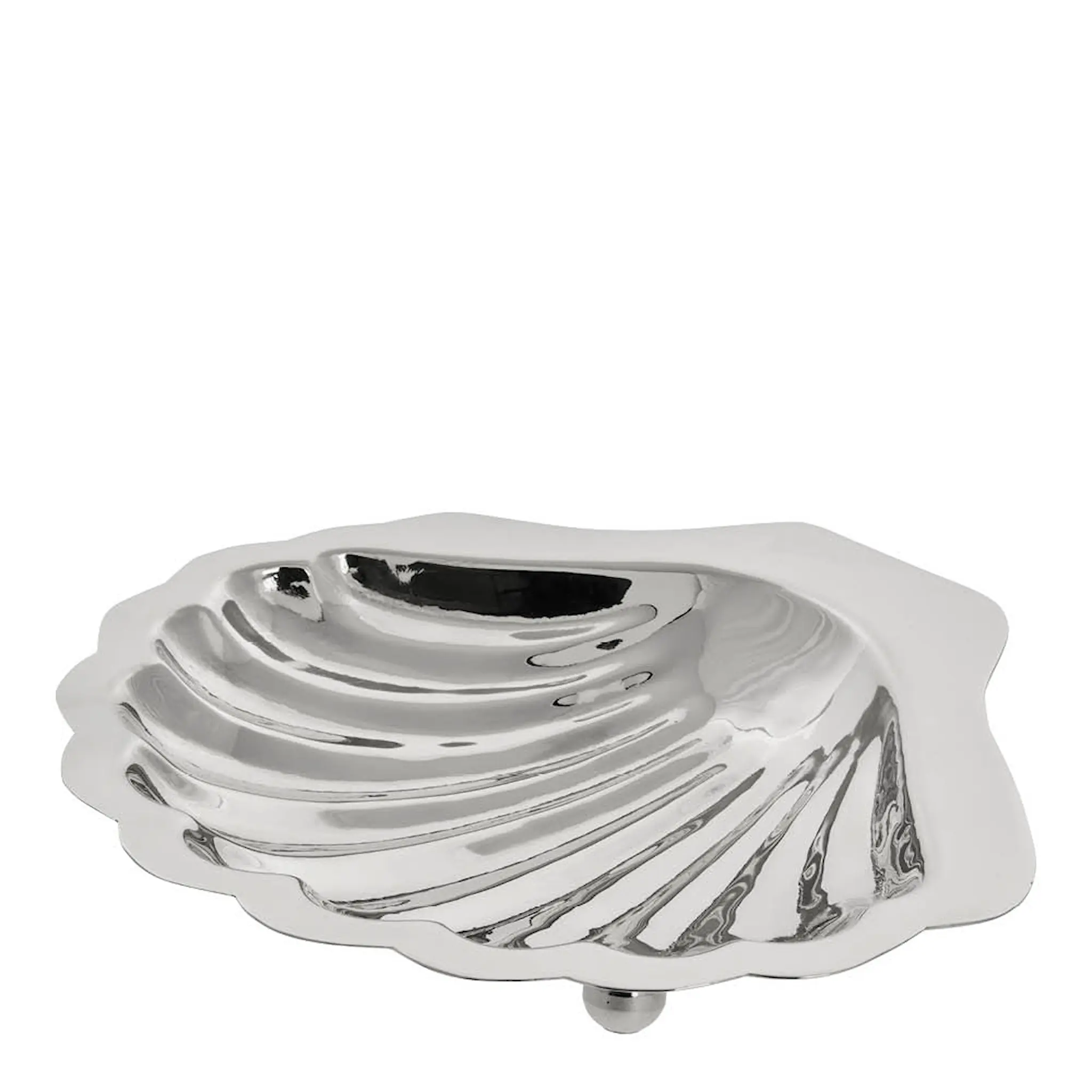 Lene Bjerre Scallia serveringsfat snäcka 20 cm silver