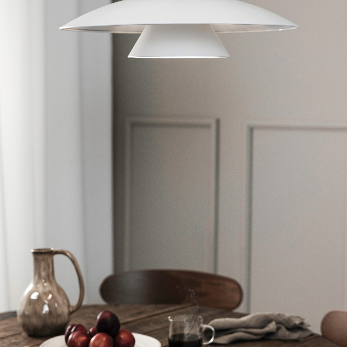 Markslöjd Millinge taklampa 50 cm vit matt