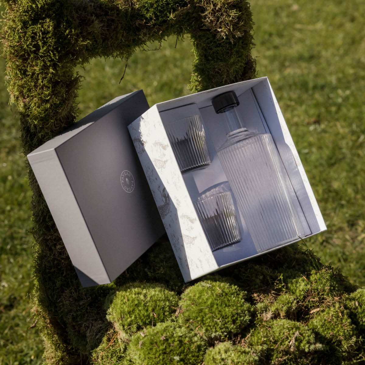 Paveau Ribbed Elegance gåvoset Twilight 3 delar blå