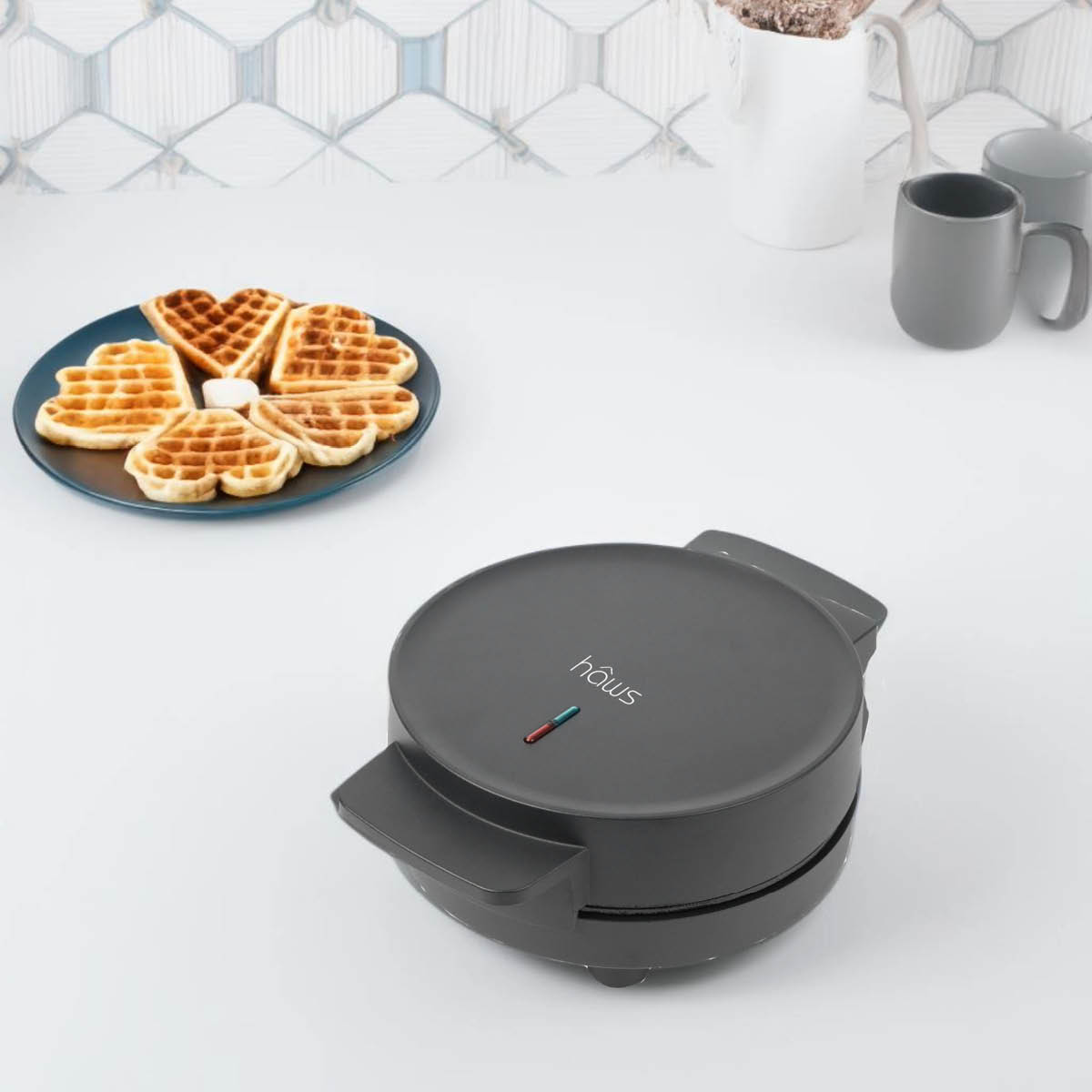 Haws Vaffeljern 1000W svart