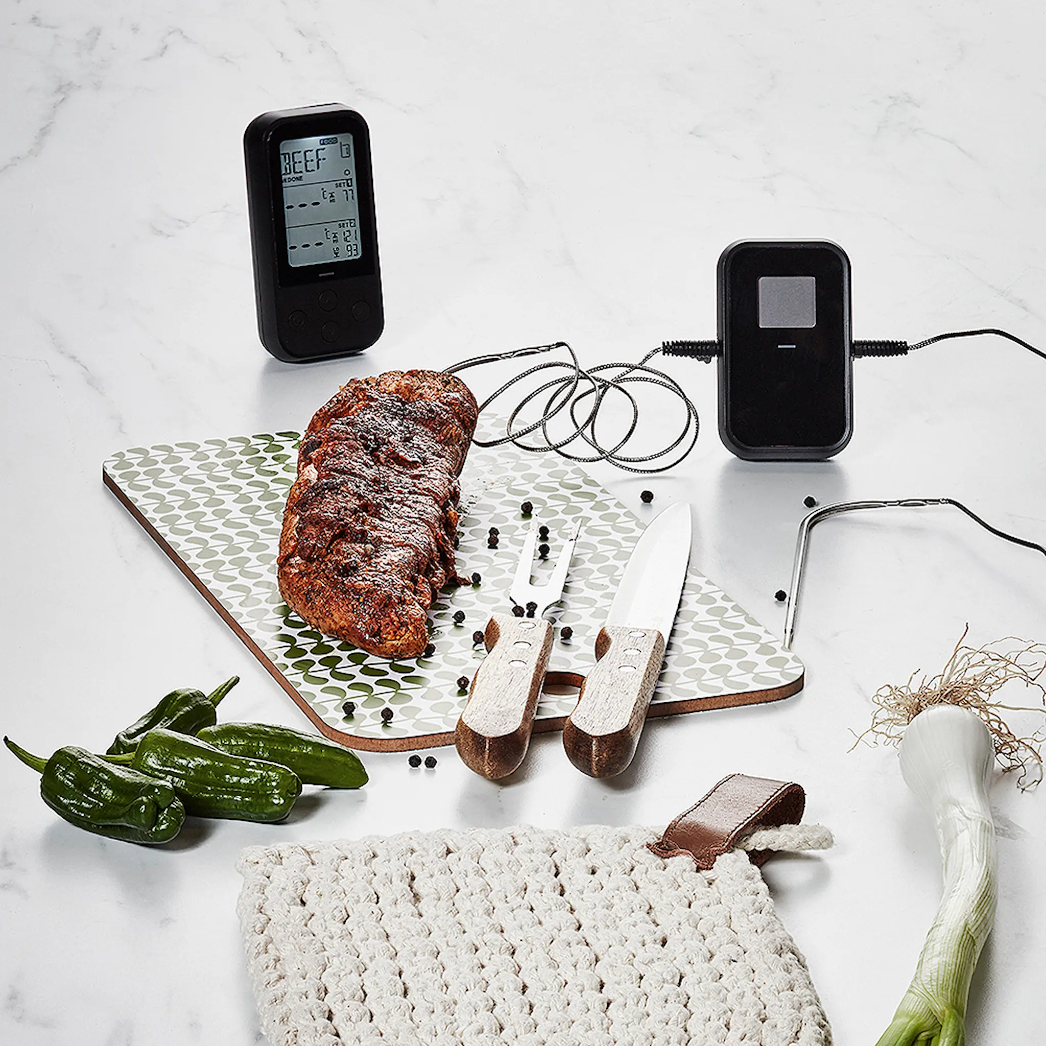 Scandinavian Home Home Stektermometer Smoke trådlös