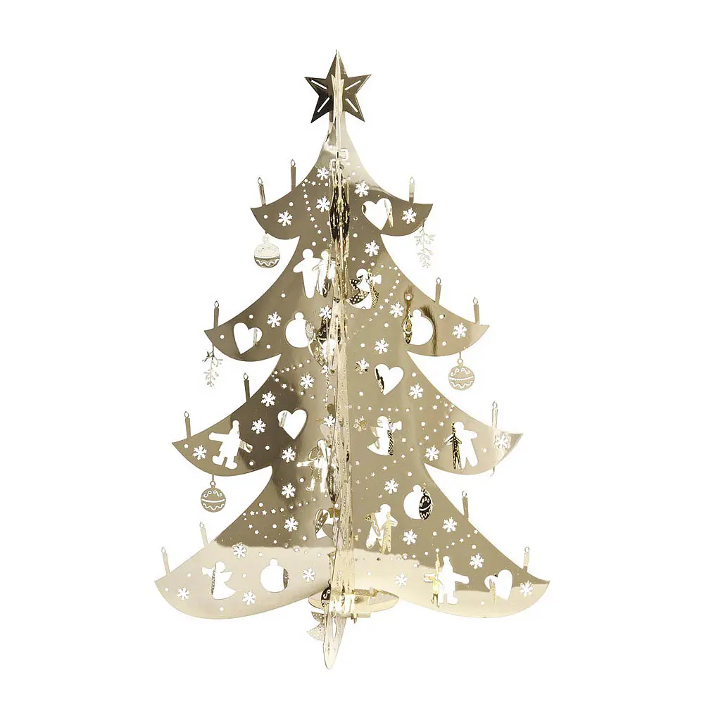 Dekorasjon jultre 12 cm gull