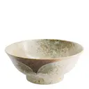 Yukishino ramen skål 21,5x9 cm 1,3 L brun/vit