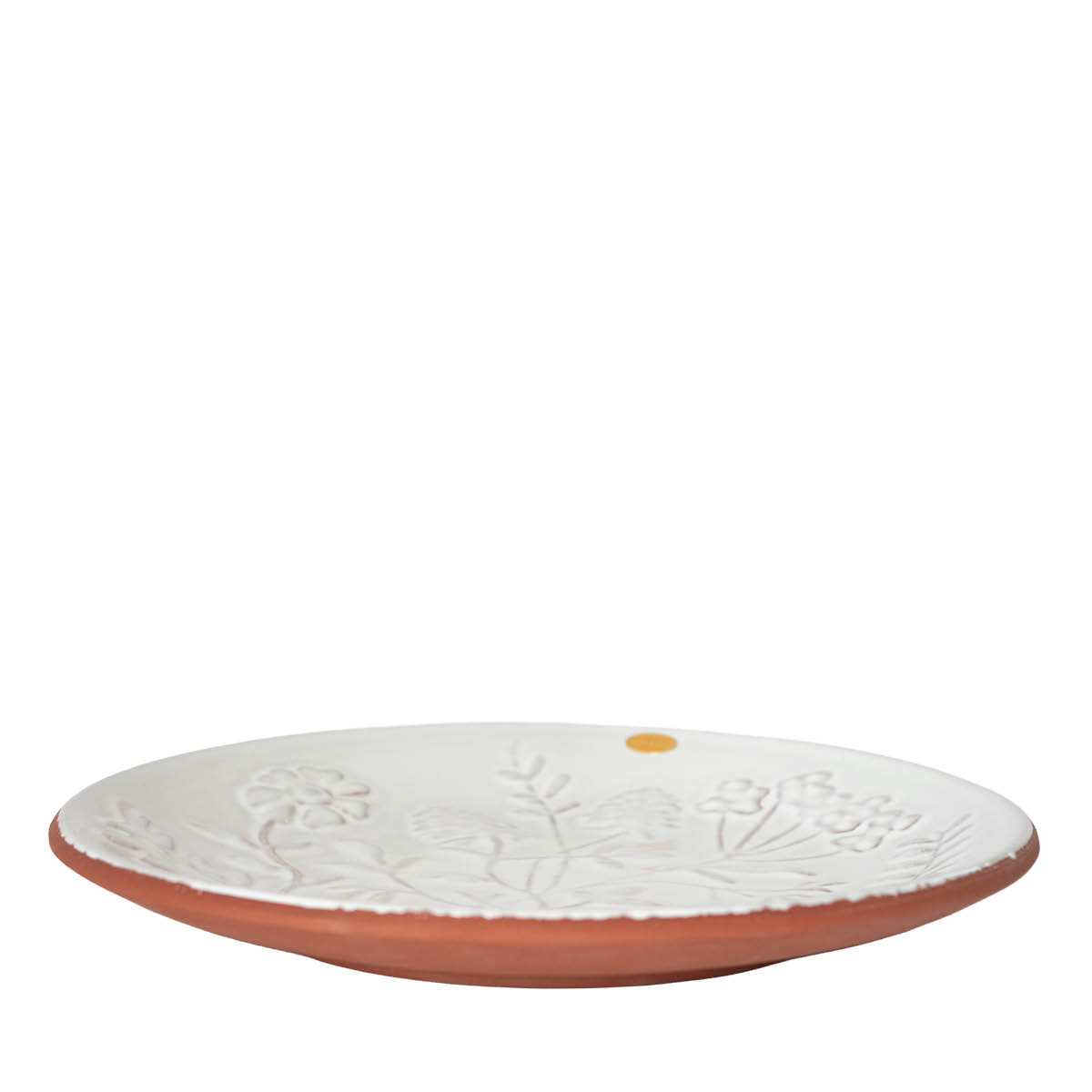 Nittsjö Flora lautanen 19 cm valkoinen terrakotta