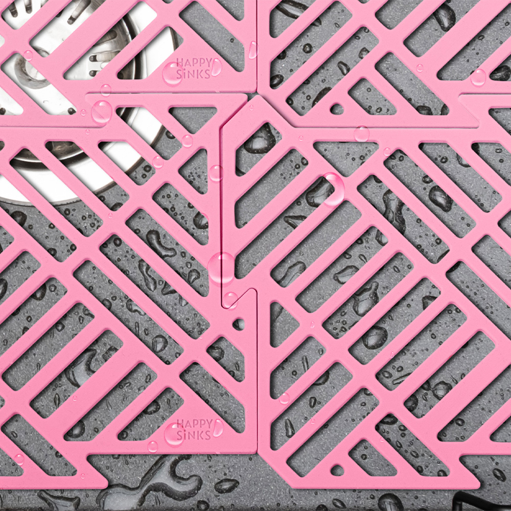 Happy Sinks Vaskematte 16x16 cm rosé