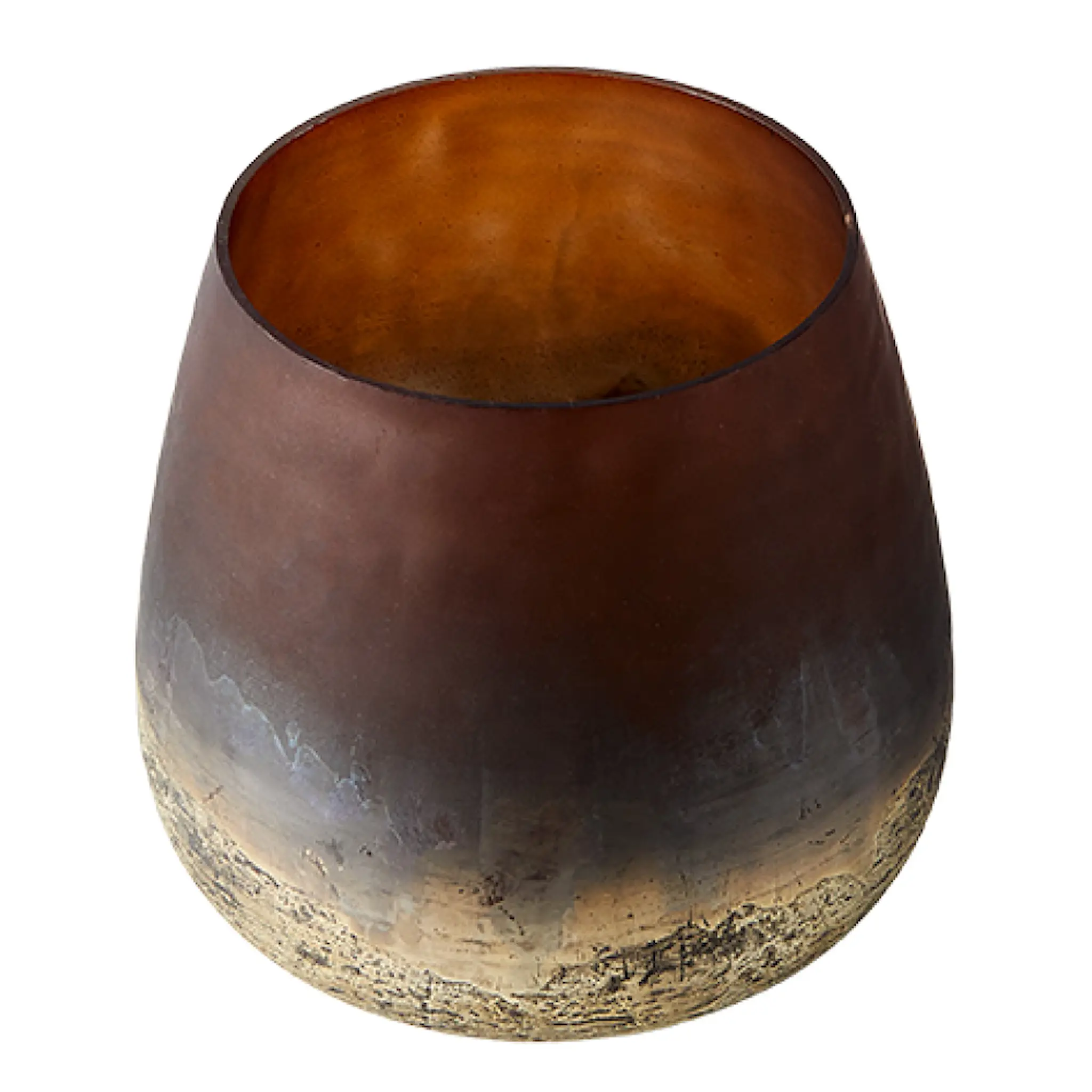 Muubs Lana vas 15 cm brun/guld