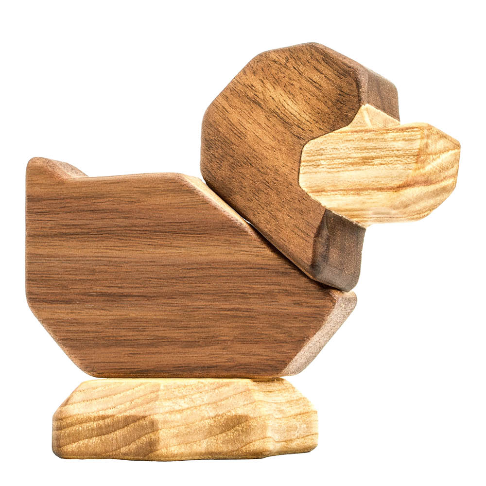 FableWood Puufiguuri Ankanpoikanen 8 cm Pähkinä/Saarni