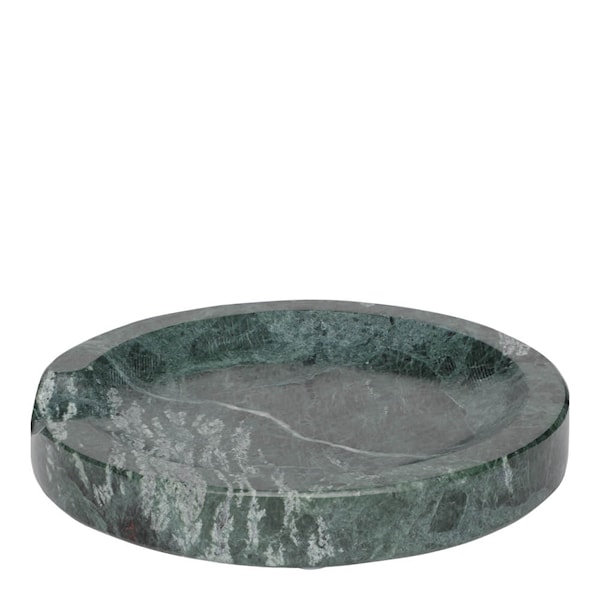 Grytskedshållare marmor 12 cm grön