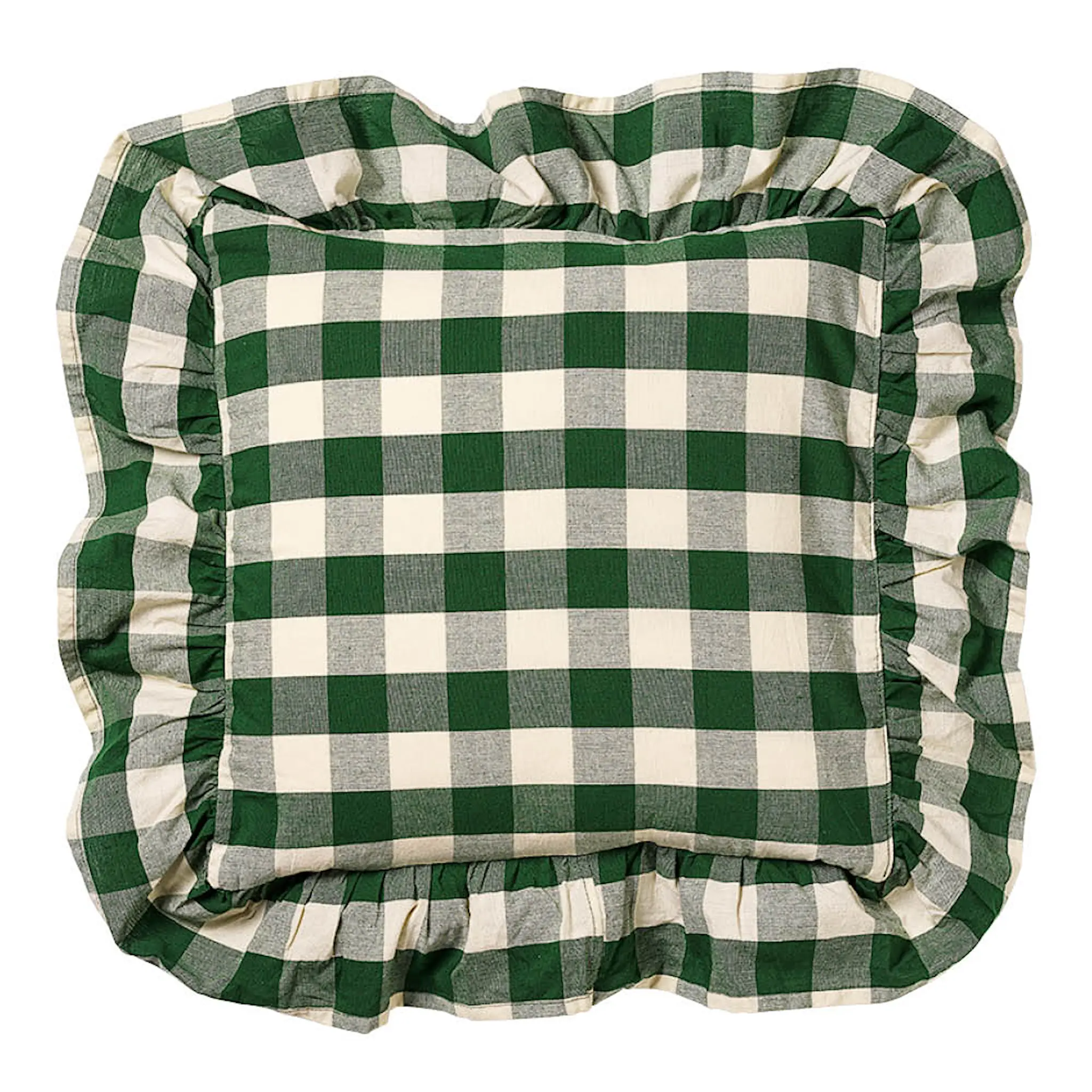 Midnatt Elsa kuddfodral med volang 50x50 cm grön