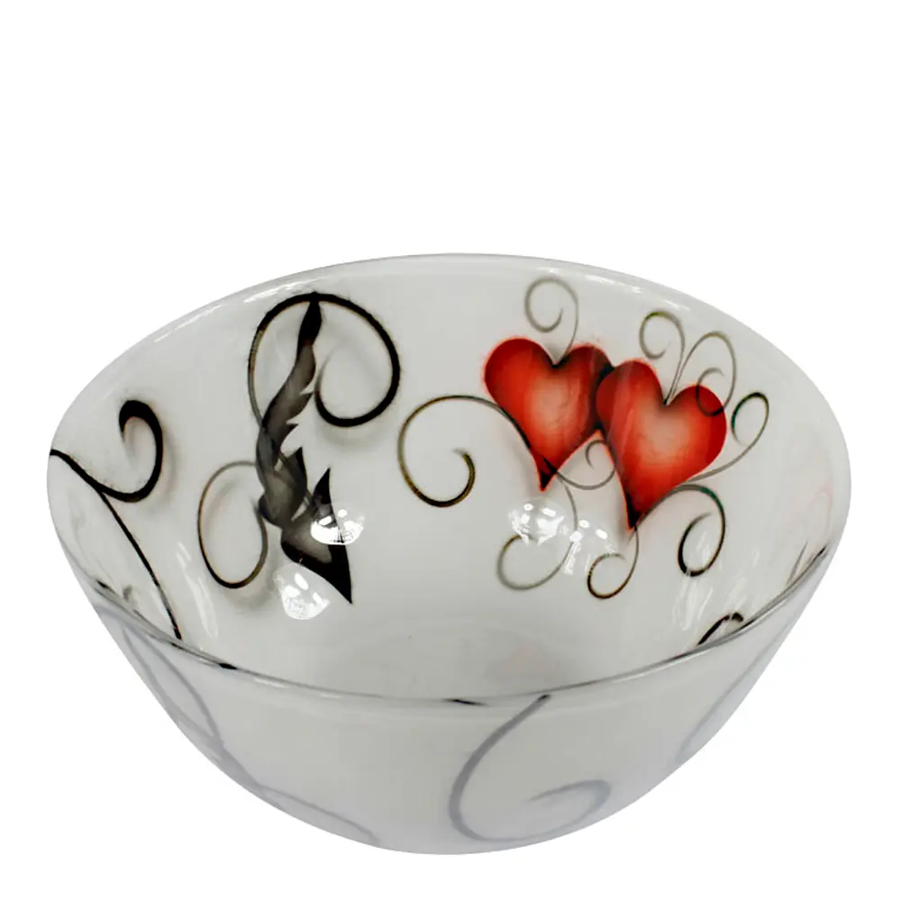 Crystal Ink skål 21 cm heart