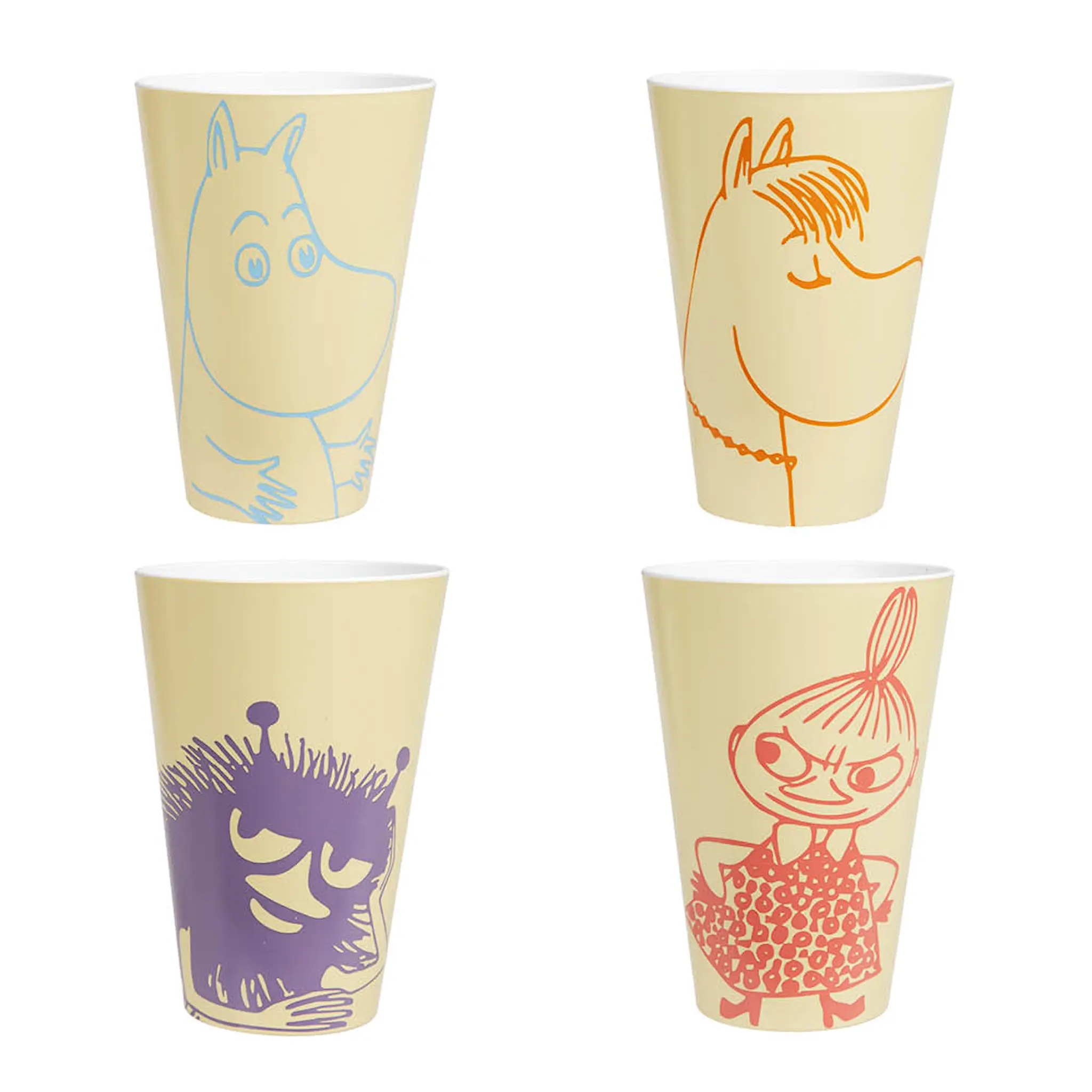 Martinex Muumi Piknik Muki 45 cl 4 kpl Keltainen