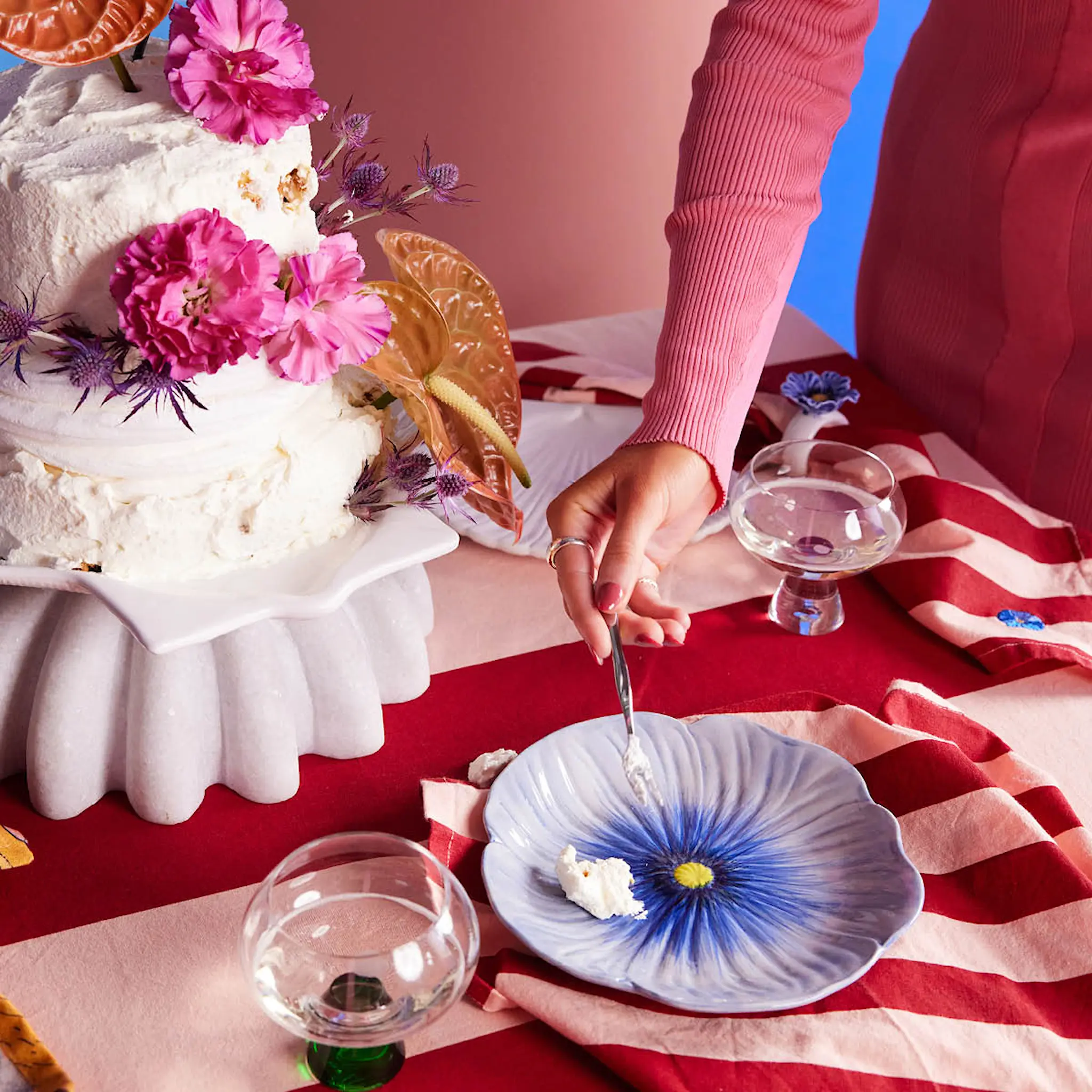 ByOn Poppy Tallrik 21 cm Blå