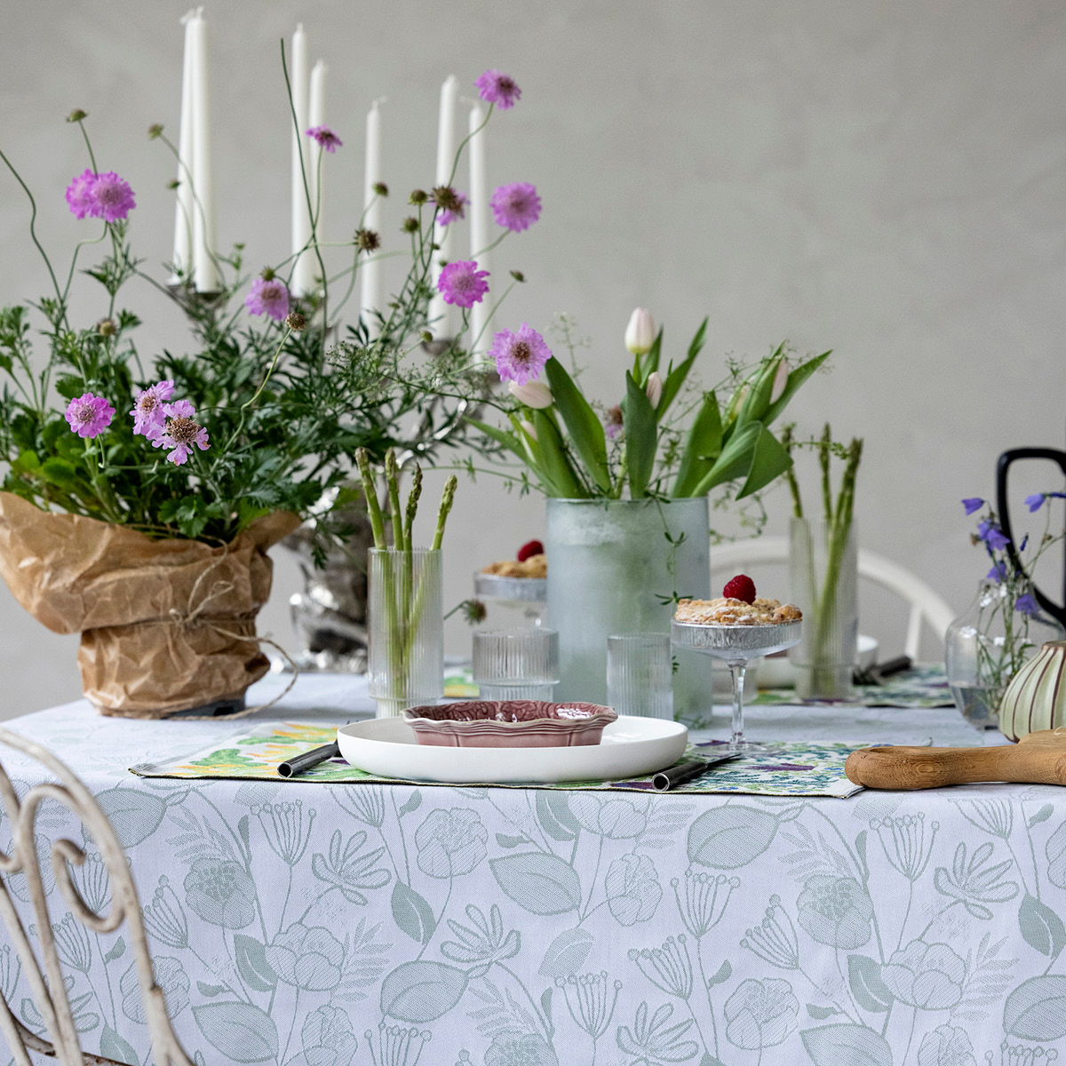 Ekelund Grönska Pöytäliina 145x250 cm Vihreä