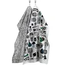 Puutarhurin Parhaat Kökshandduk Set 2-Pack 47x70 cm Vit/Svart/Grön