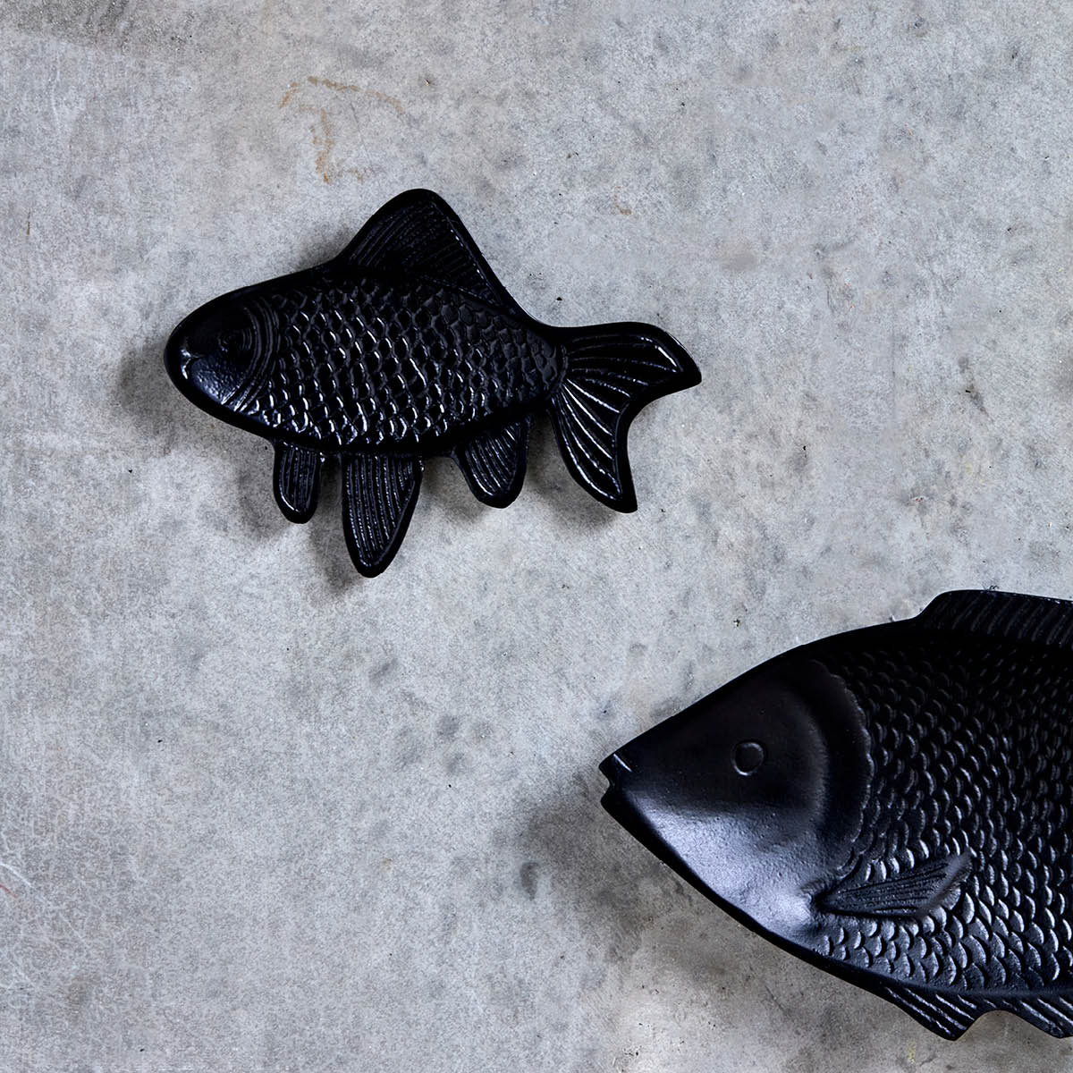 House Doctor Fish väggkonst 19,5x14,5 cm svart