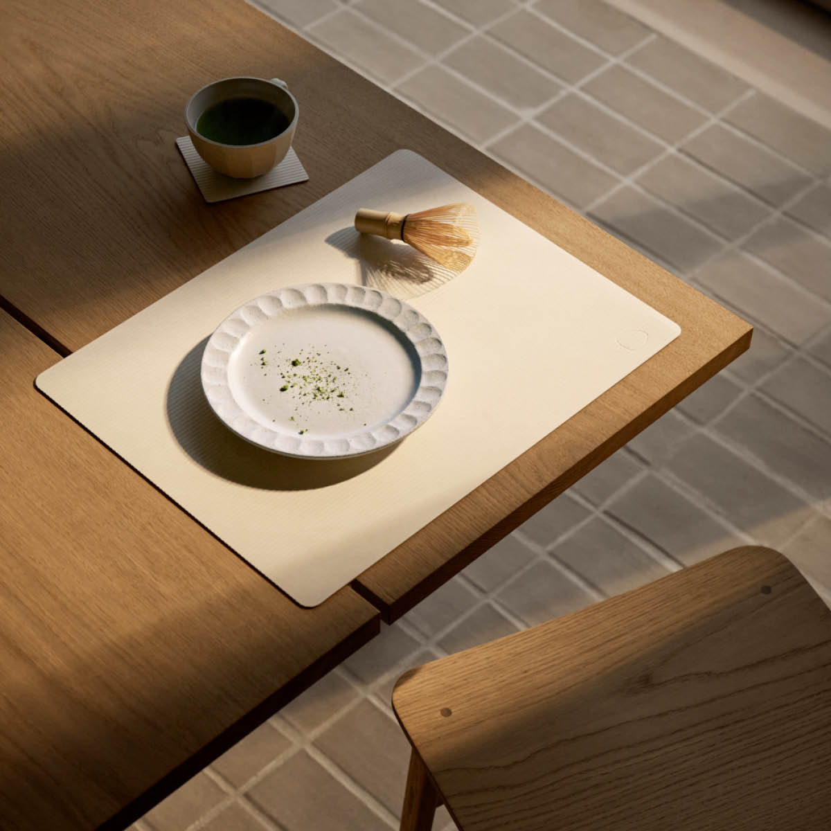 LIND DNA Square Corduroy bordstablett 35x45 cm vanilla