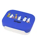 Mumin matlåda plåt 17,5x13,5 cm Familj blå