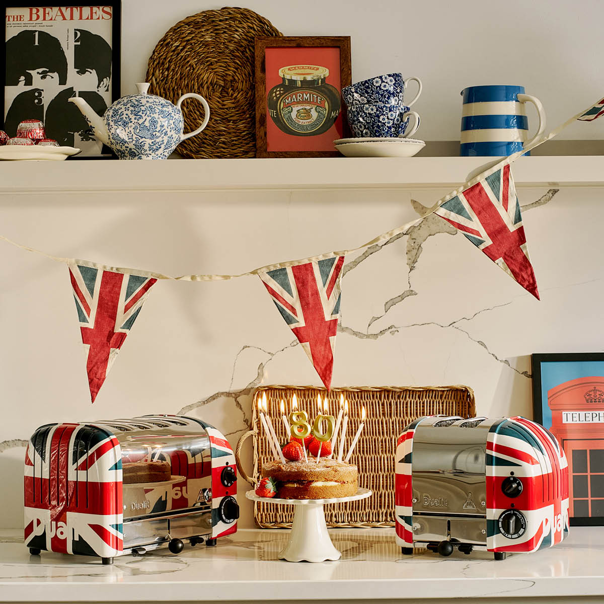 Dualit Classic Leivänpaahdin 2 viipaletta Union Jack