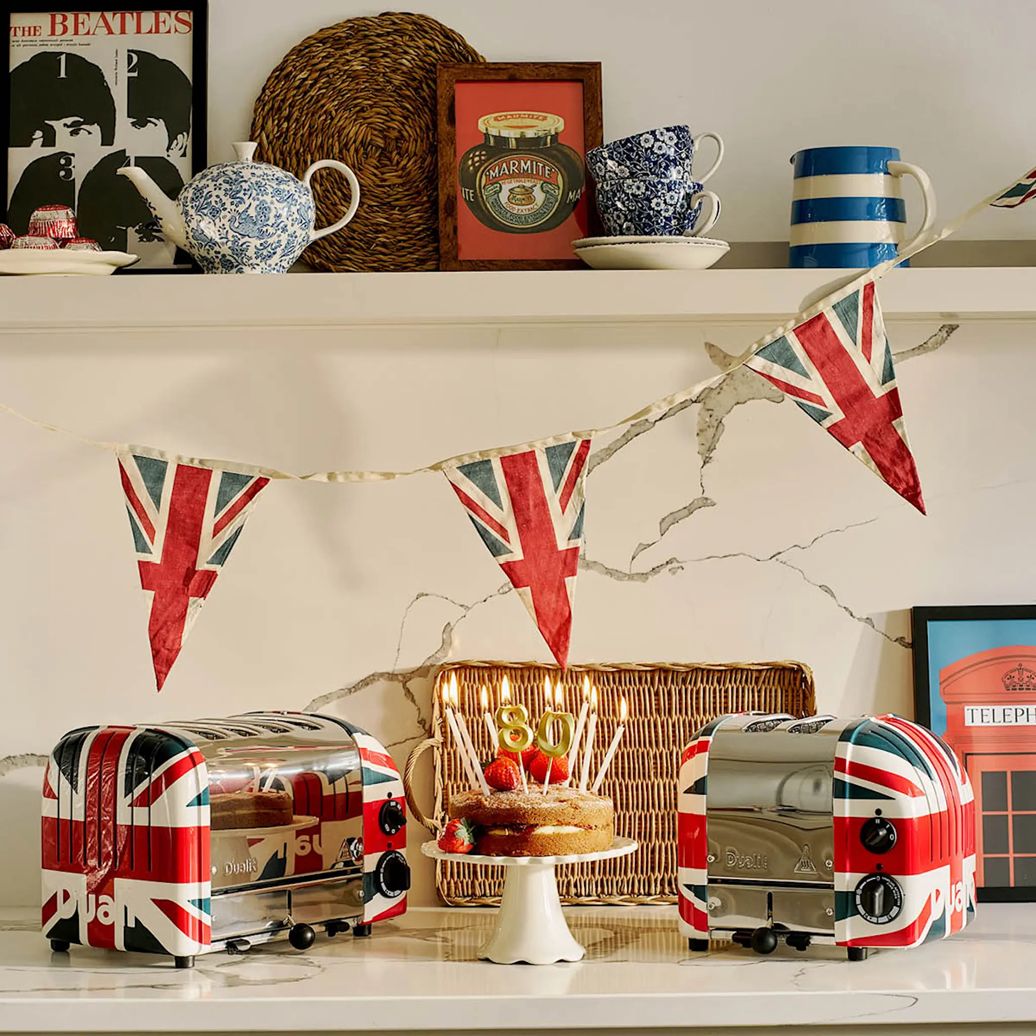Dualit Classic Leivänpaahdin 2 viipaletta Union Jack