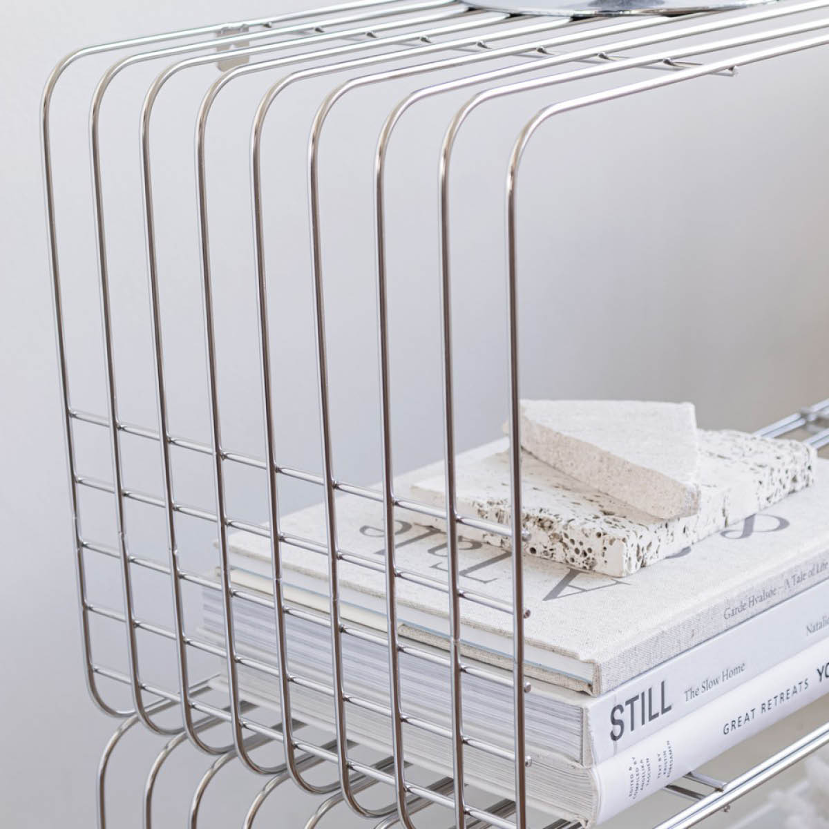 Mette Ditmer Wire knaggrekke 70,5x26x31 cm krom
