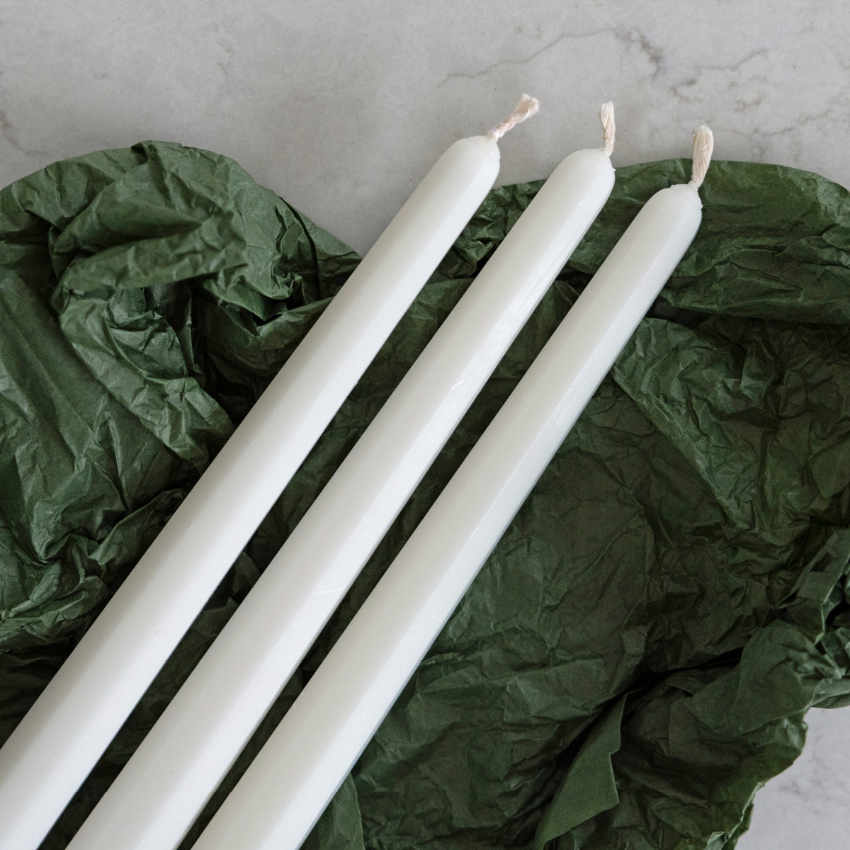 Liljeholmens Prisma 28 cm 4 stk hvit udoppet