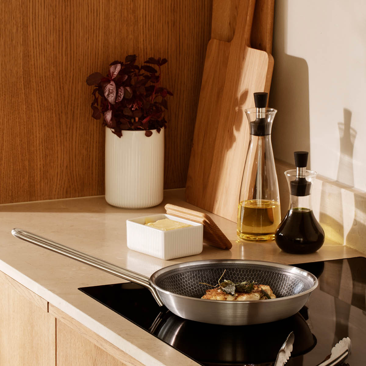 Eva Trio Multi Mosaic stekpanna 24 cm Rostfri recycled