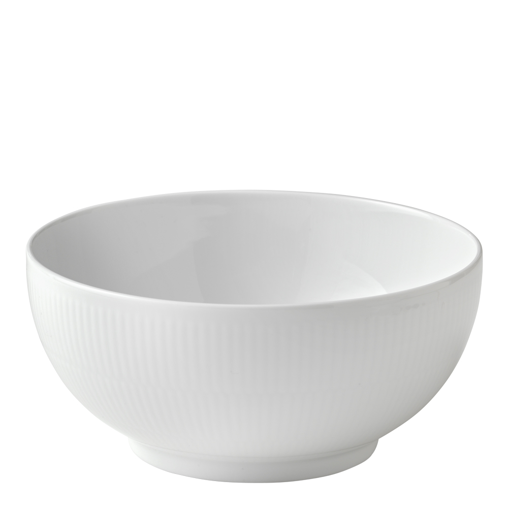 Royal Copenhagen White Fluted Skål 1,8 L 21 cm