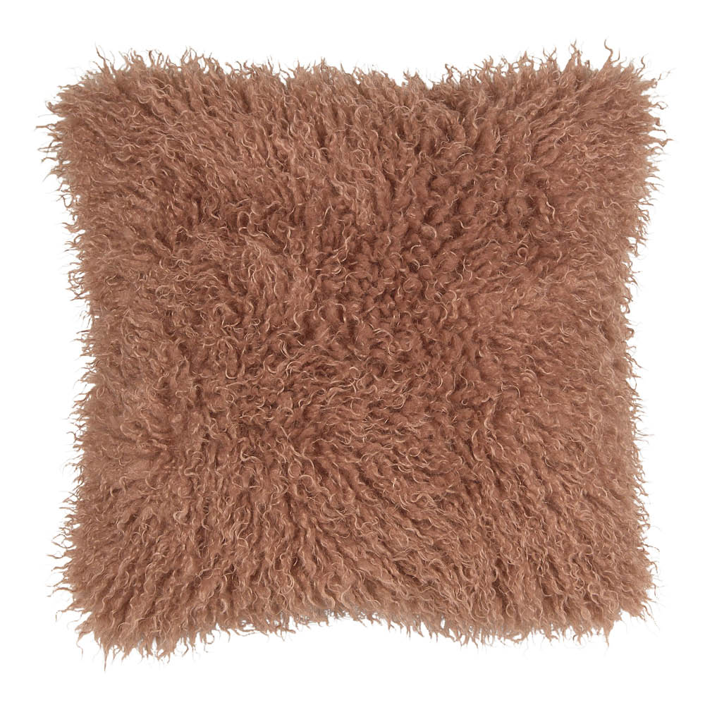 Fondaco Curly kuddfodral 48x48 cm terracotta
