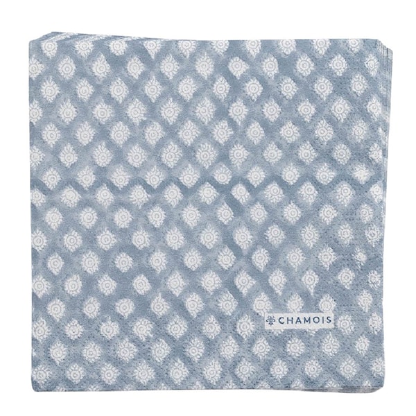 Medallion servett 33x33 cm 50-pack cashmere blue