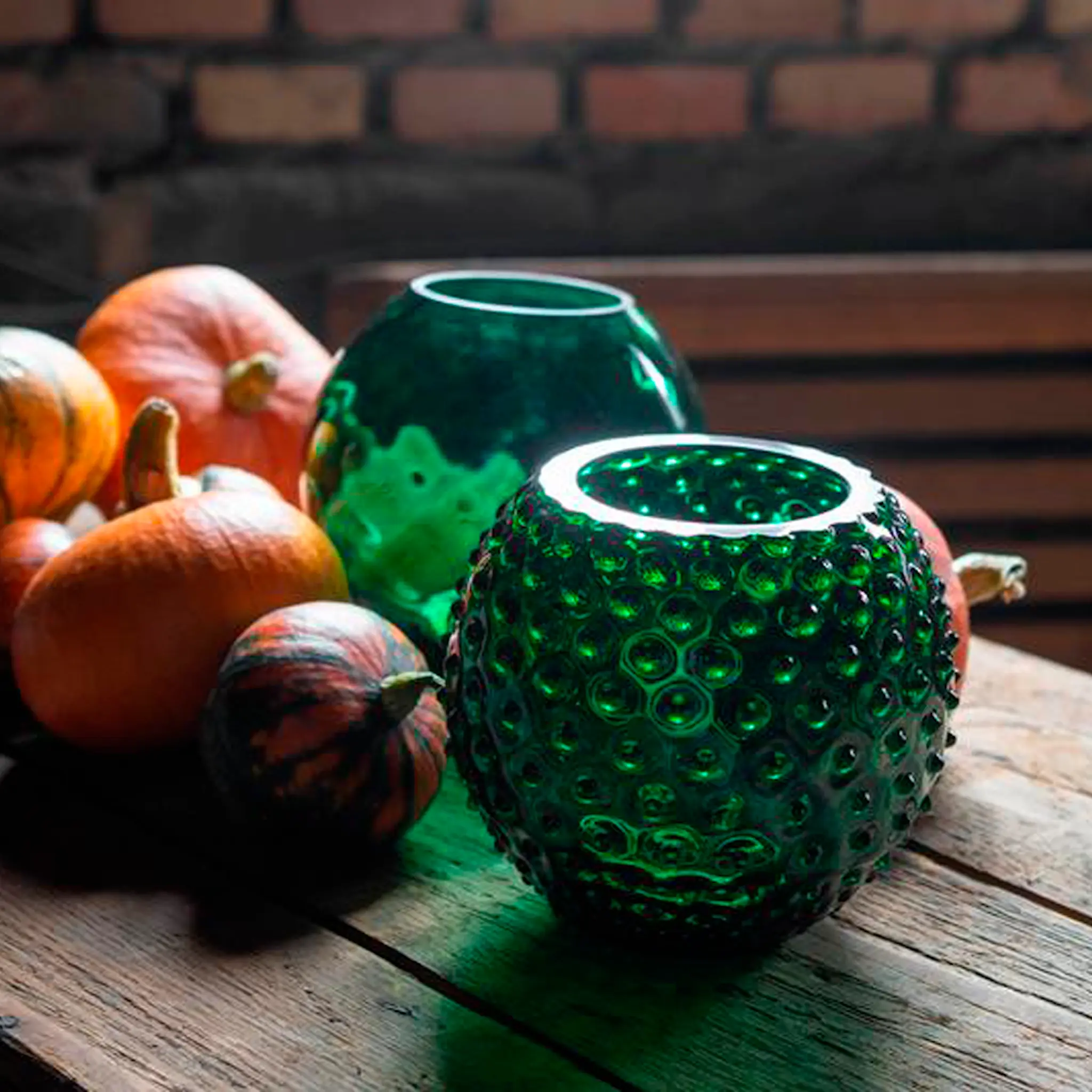Klimchi Hobnail vas 25 cm dark green