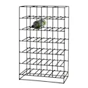 Vinställ i järn 20x41x67 cm svart