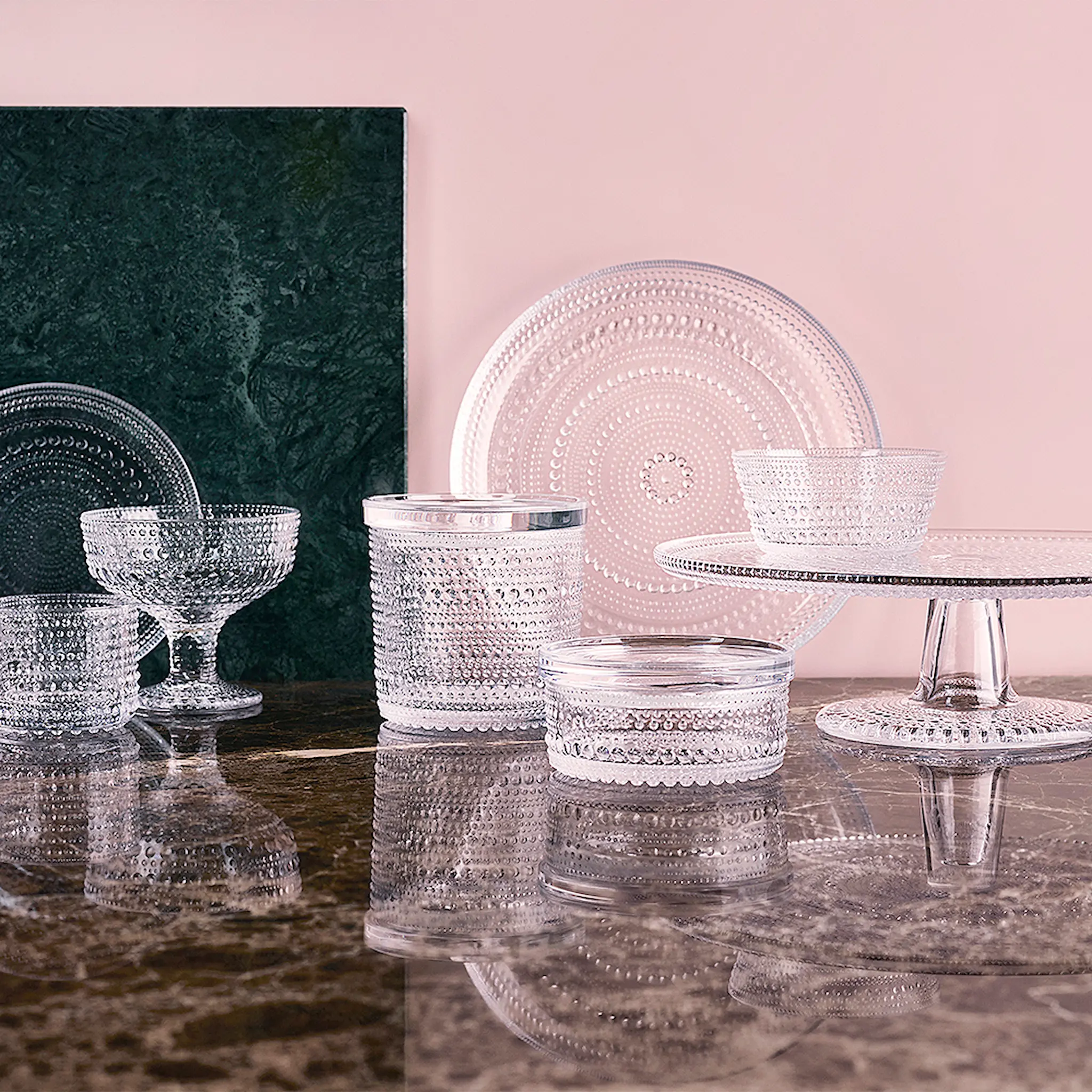 iittala Kastehelmi Tallrik flat 31,5 cm Klar