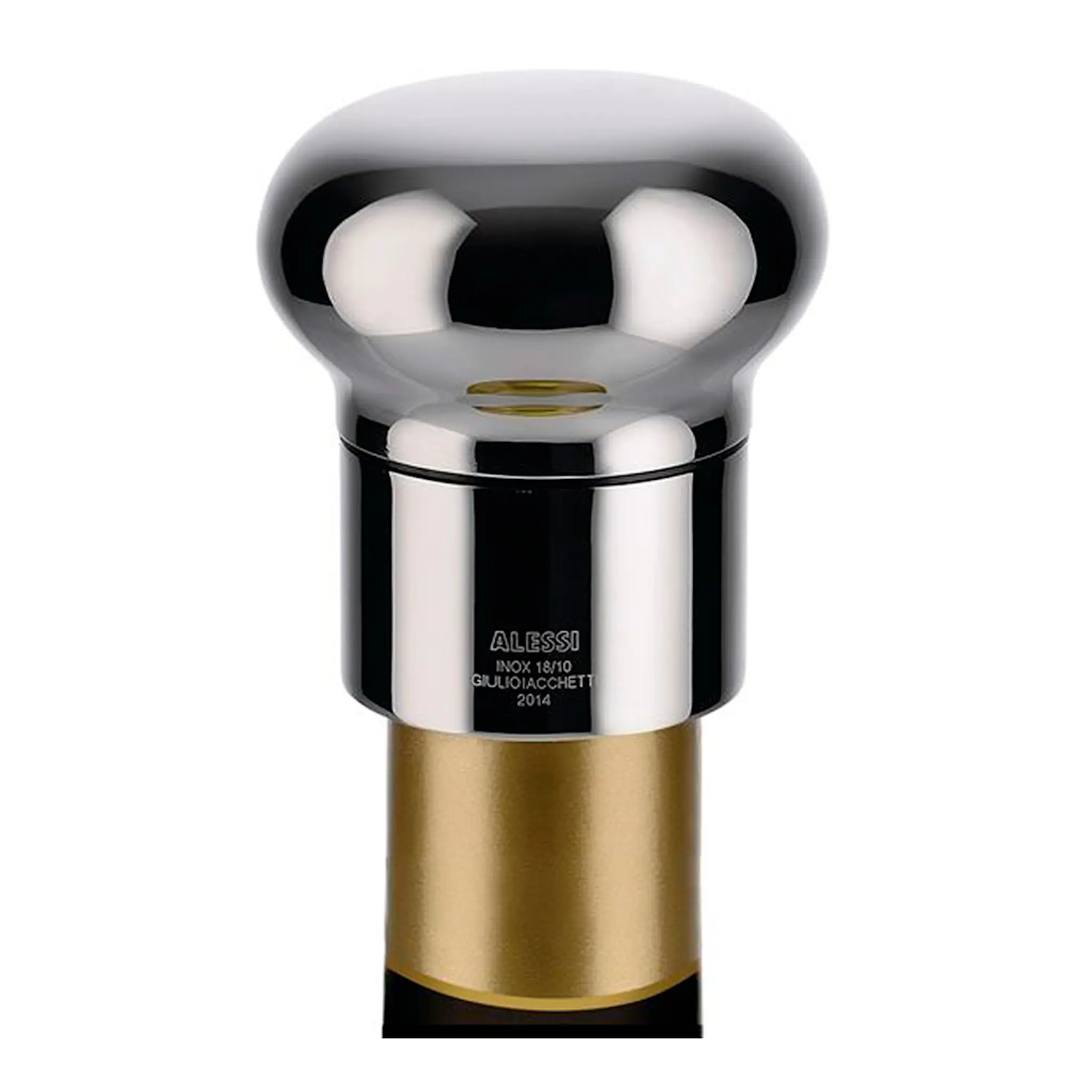 Alessi Noè vin-/champagneförslutare 5,5x6 cm blankt stål