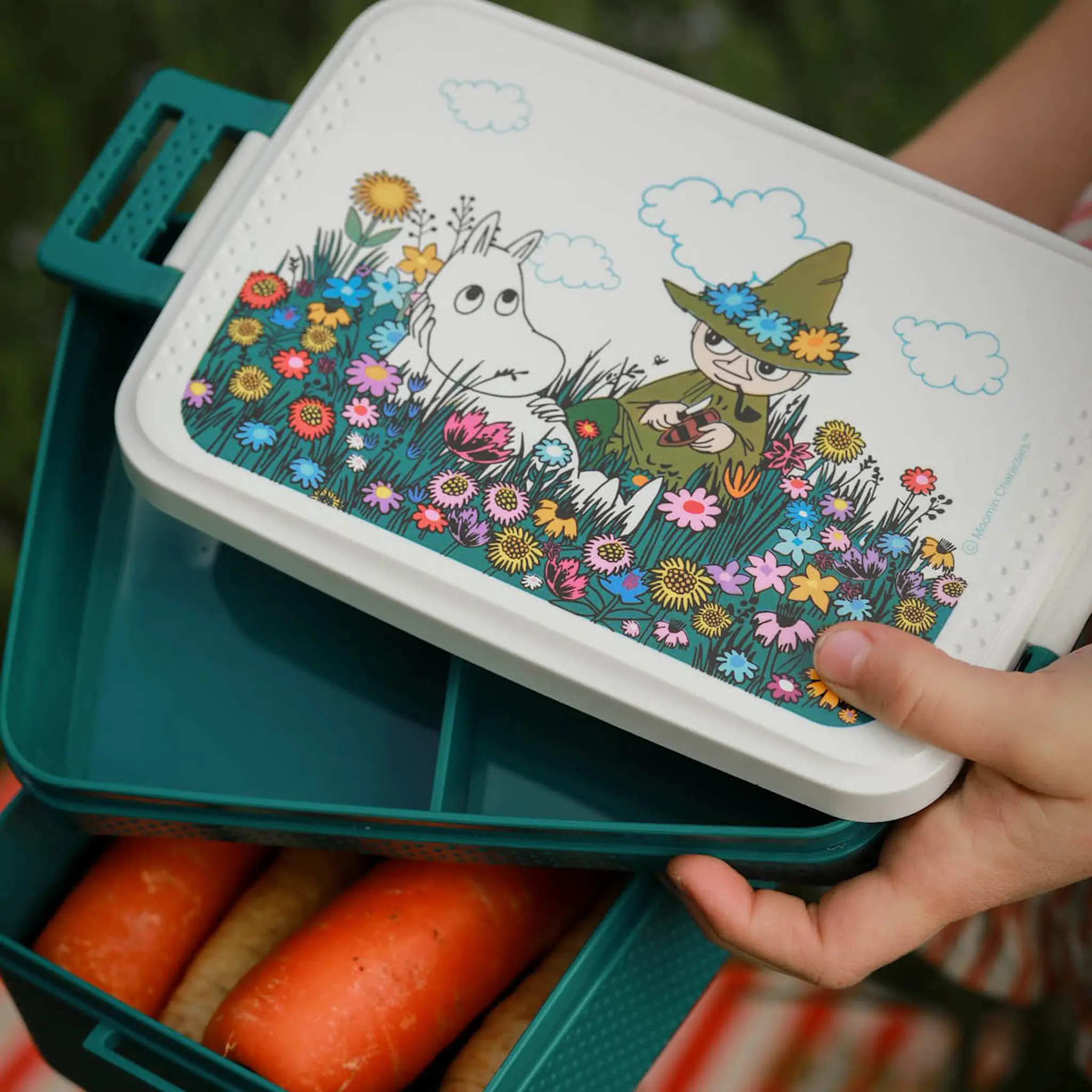 Rätt Start Mumin matlåda Äng grön