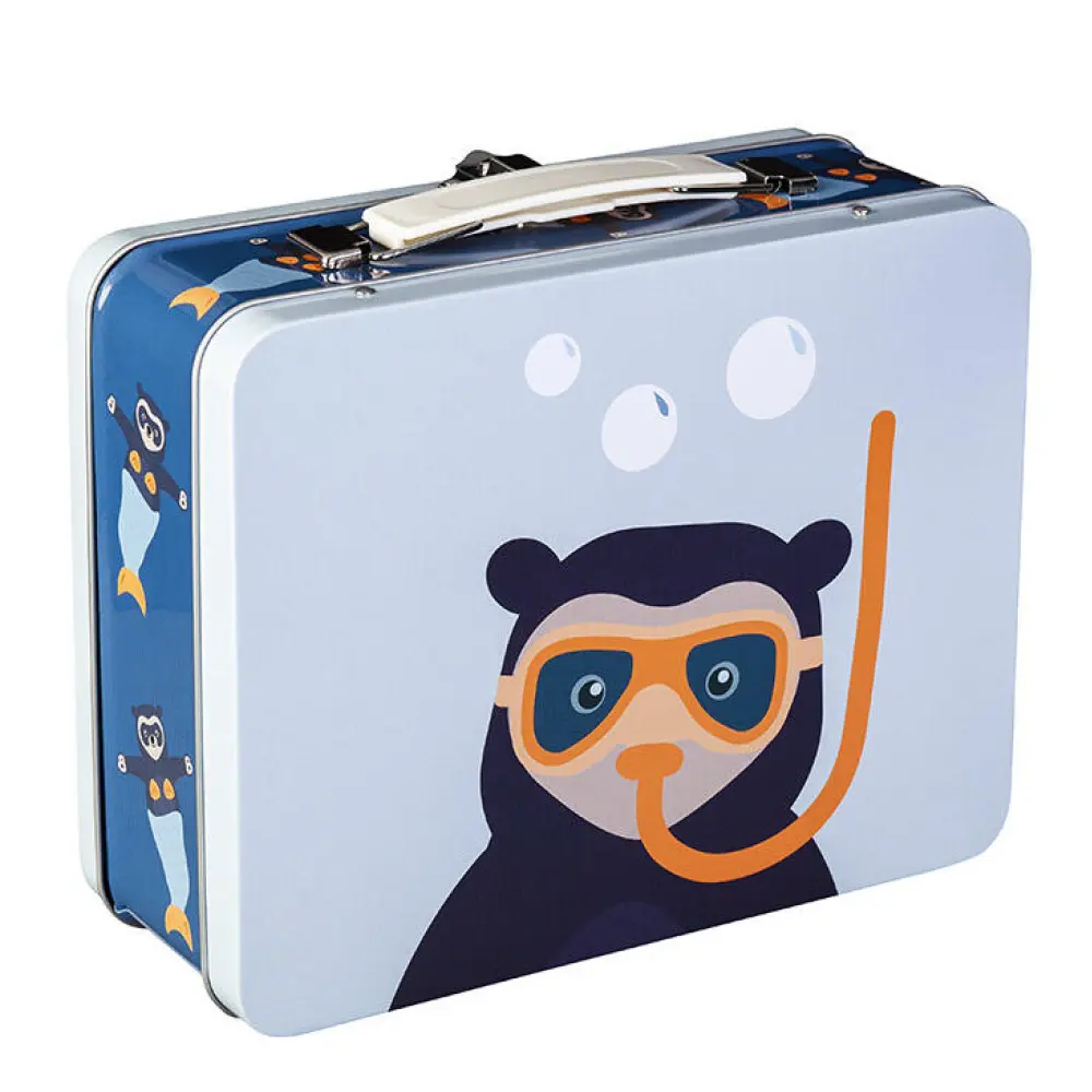 Eväsrasia Brillebjörn 16x14 cm Vaaleansininen