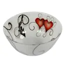 Crystal Ink Skål 25 cm Heart