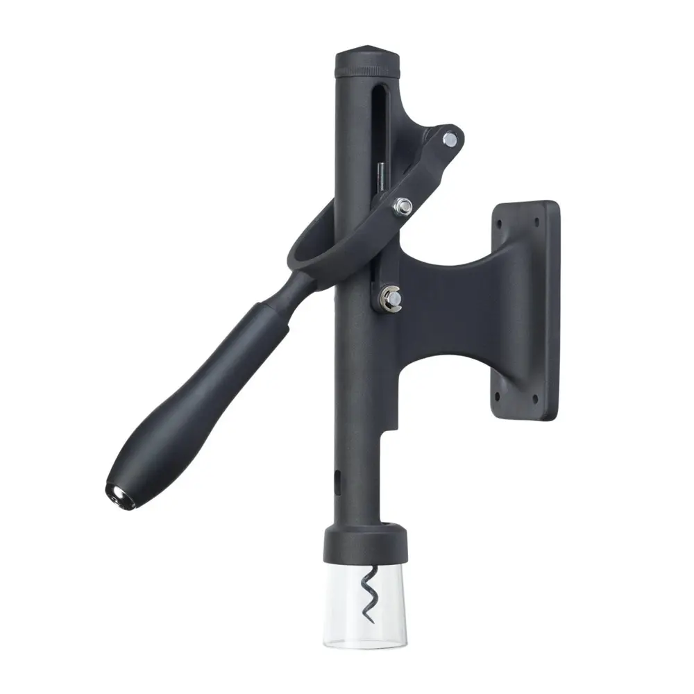 Deluxe Viinipullonavaaja seinään asetettava 31,5 cm Musta