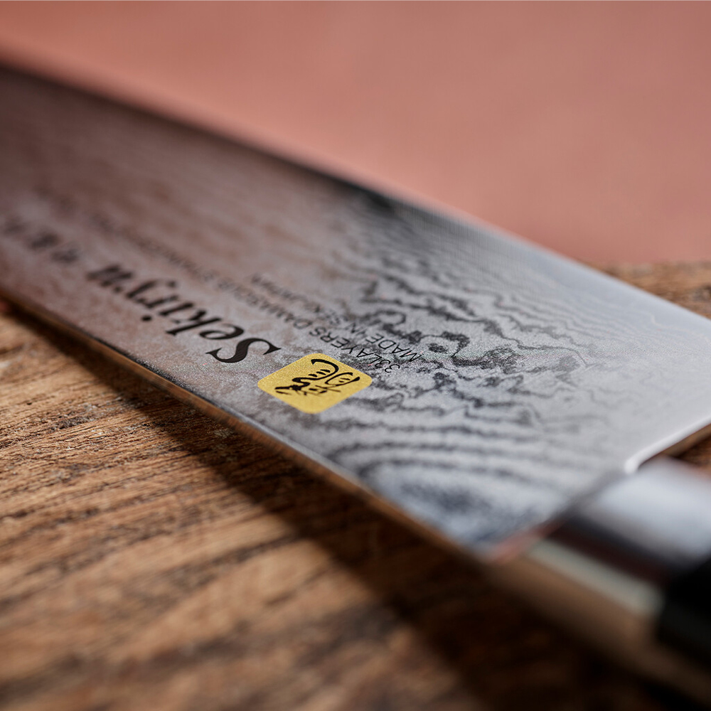 Sekiryu Damask santokukniv 18 cm svart