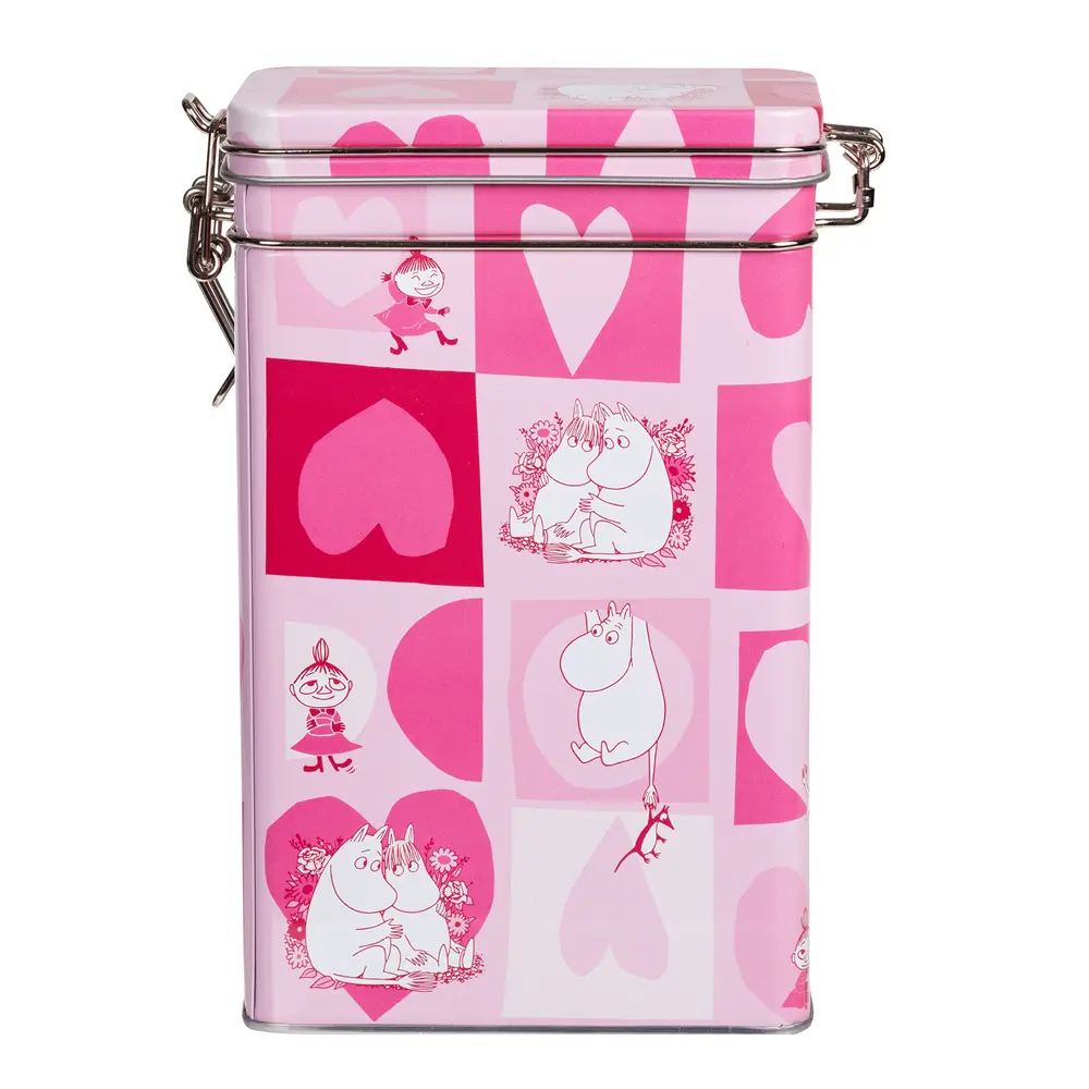 Muumi Kahvipurkki Rakkaus 15x20 cm Vaaleanpunainen