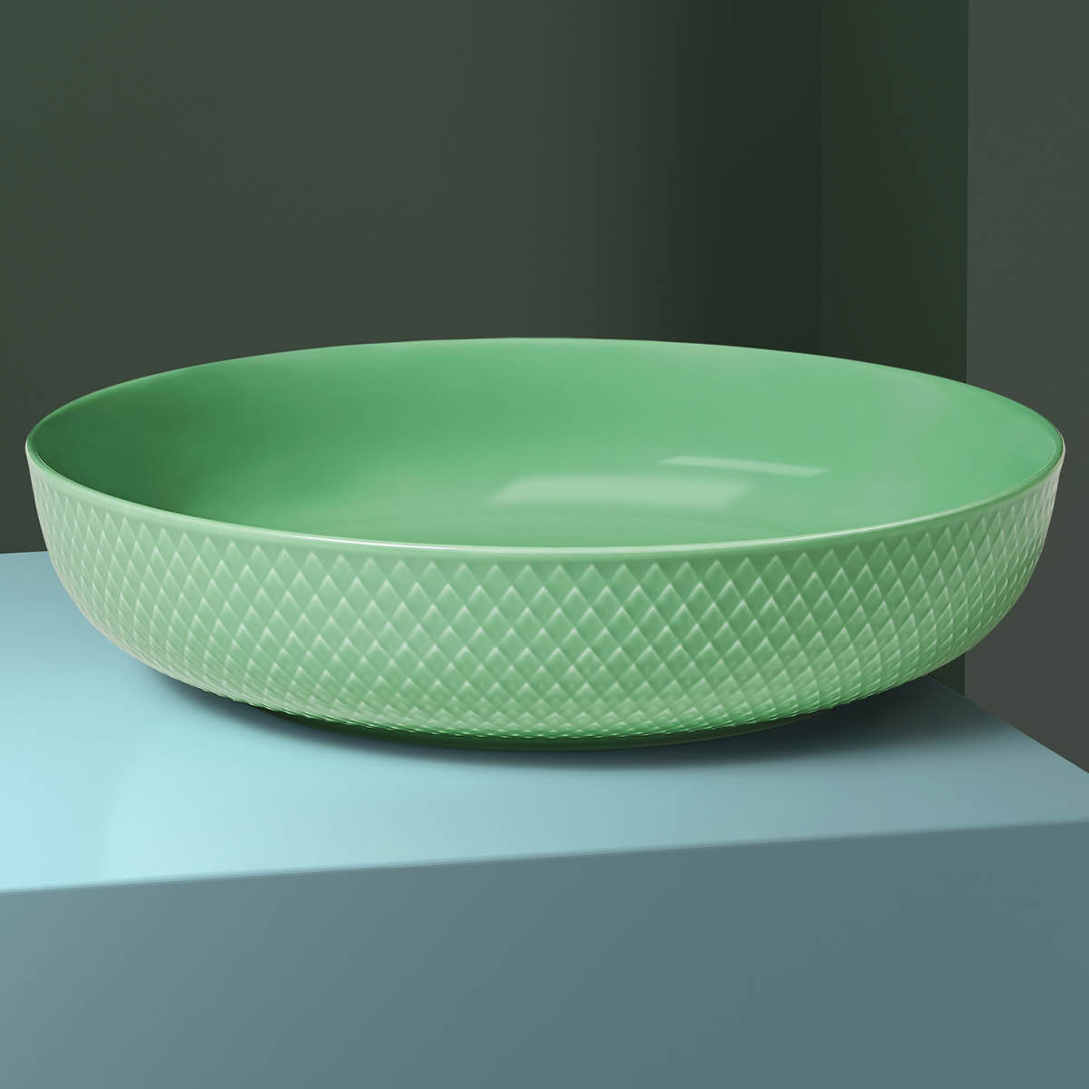 Lyngby Porcelæn Rhombe Color Kulho 28 cm Vihreä
