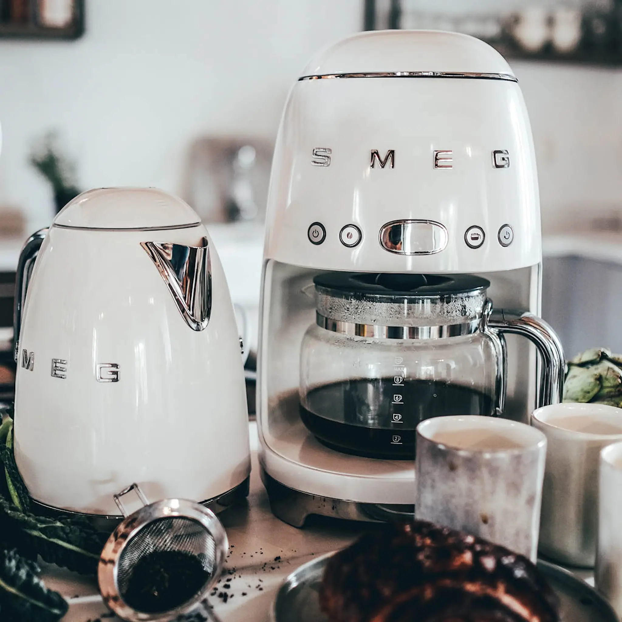 Smeg Smeg Kaffebryggare DCF02 1,4 L Creme