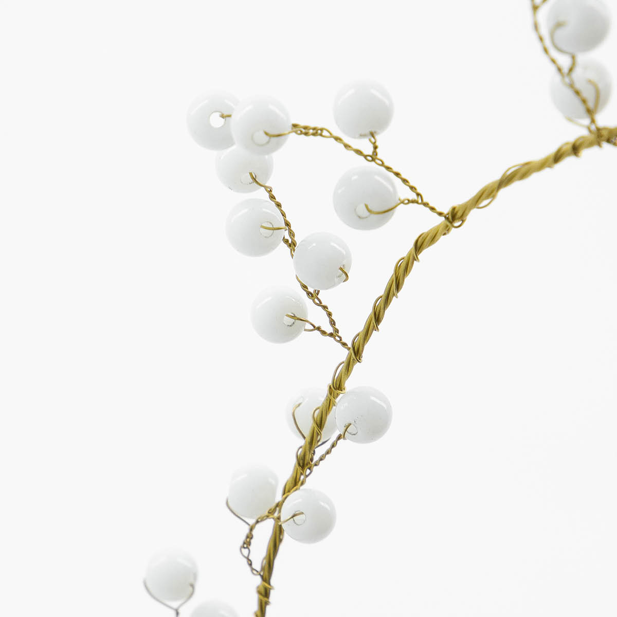 House Doctor Bird Joulukoriste 10 cm Valkoinen/Messinki